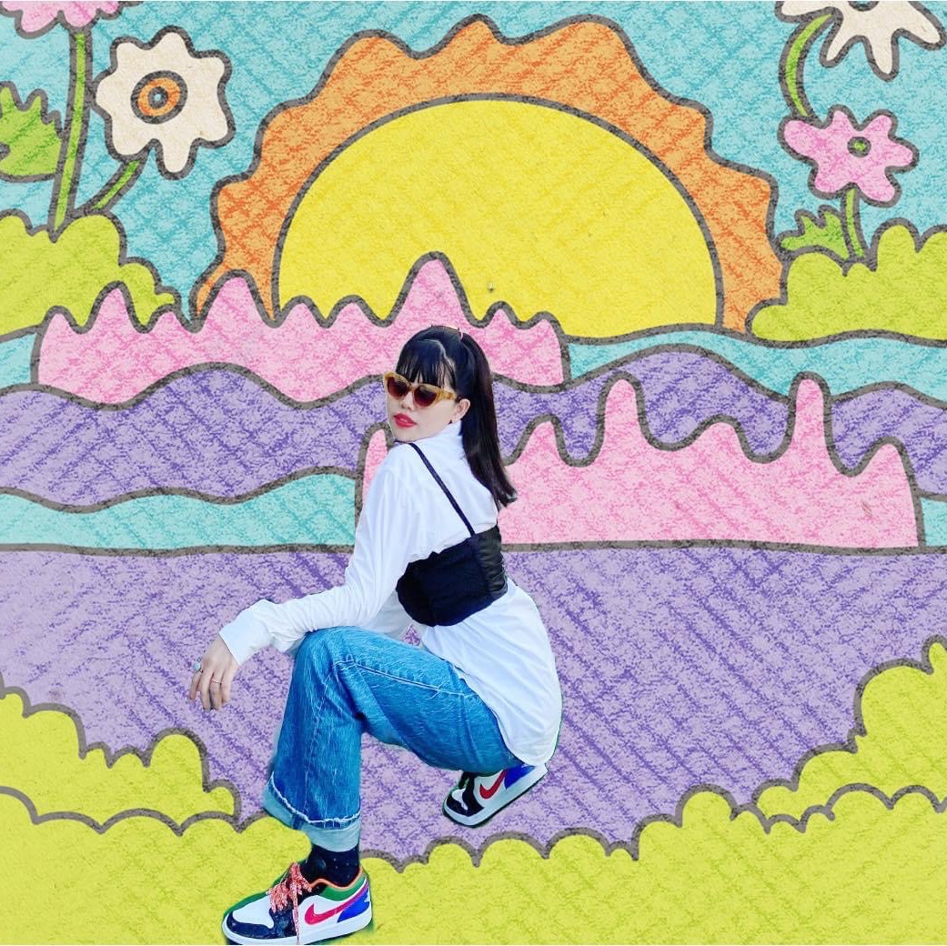 (W) Jordan 1 Low SE Multi-Color Black Toe 착용 스타일