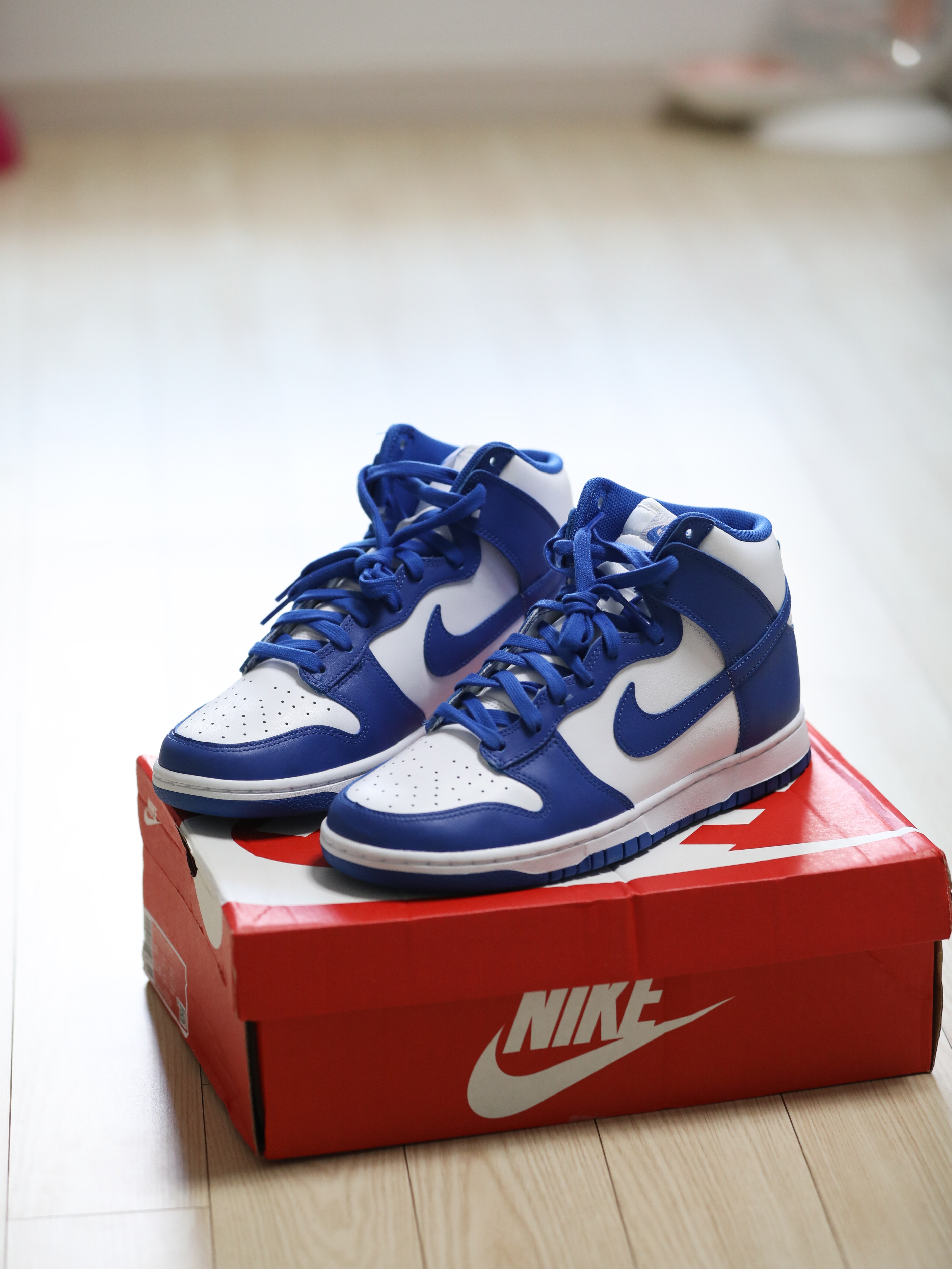 Nike Dunk High Retro Game Royal 착용 스타일 - 4