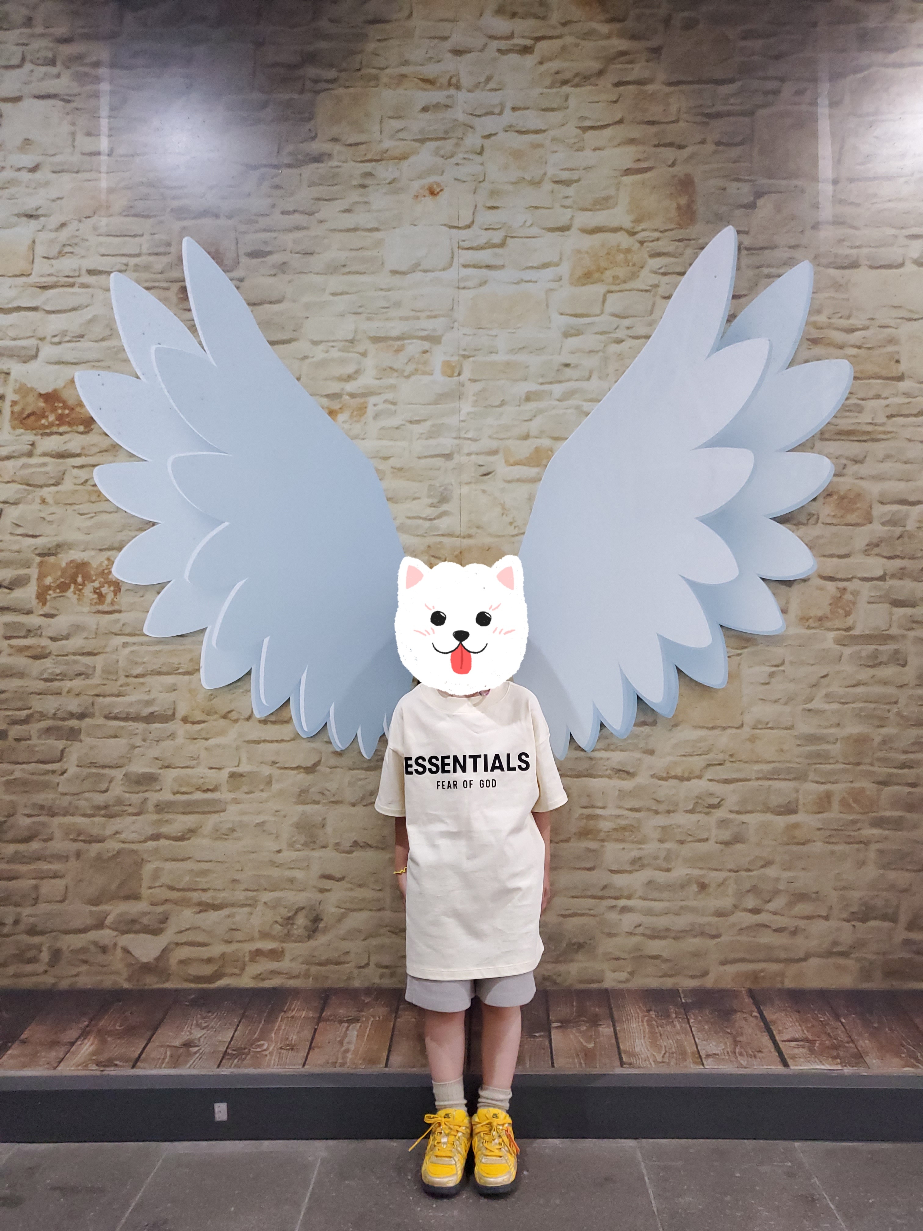 (Kids) Essentials T-Shirt Cream - 21SS, (PS) Nike x Off-White Air Rubber Dunk University Gold 착용 스타일