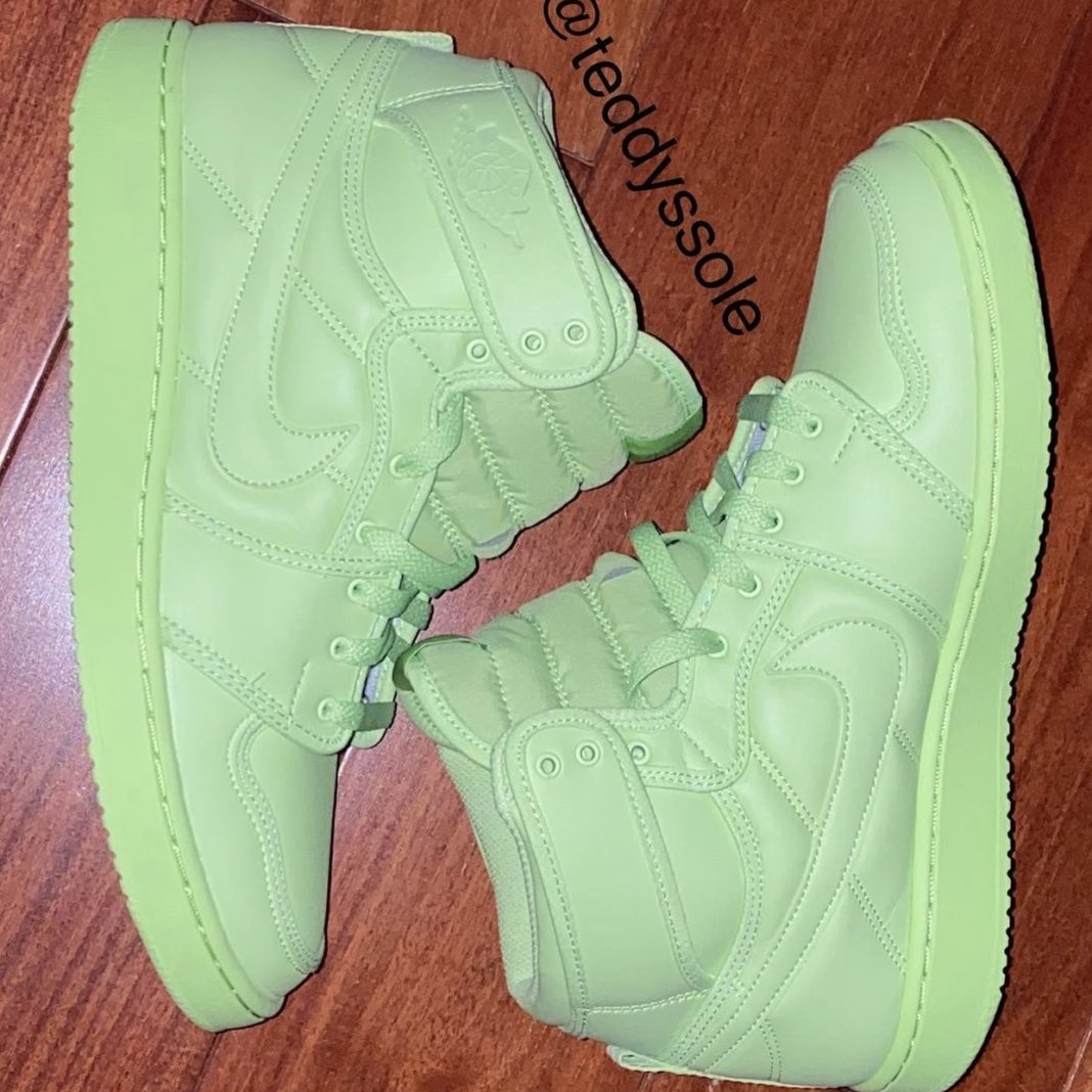 (W) Jordan 1 x Billie Eilish KO SP Lime Green 착용 스타일 - 2