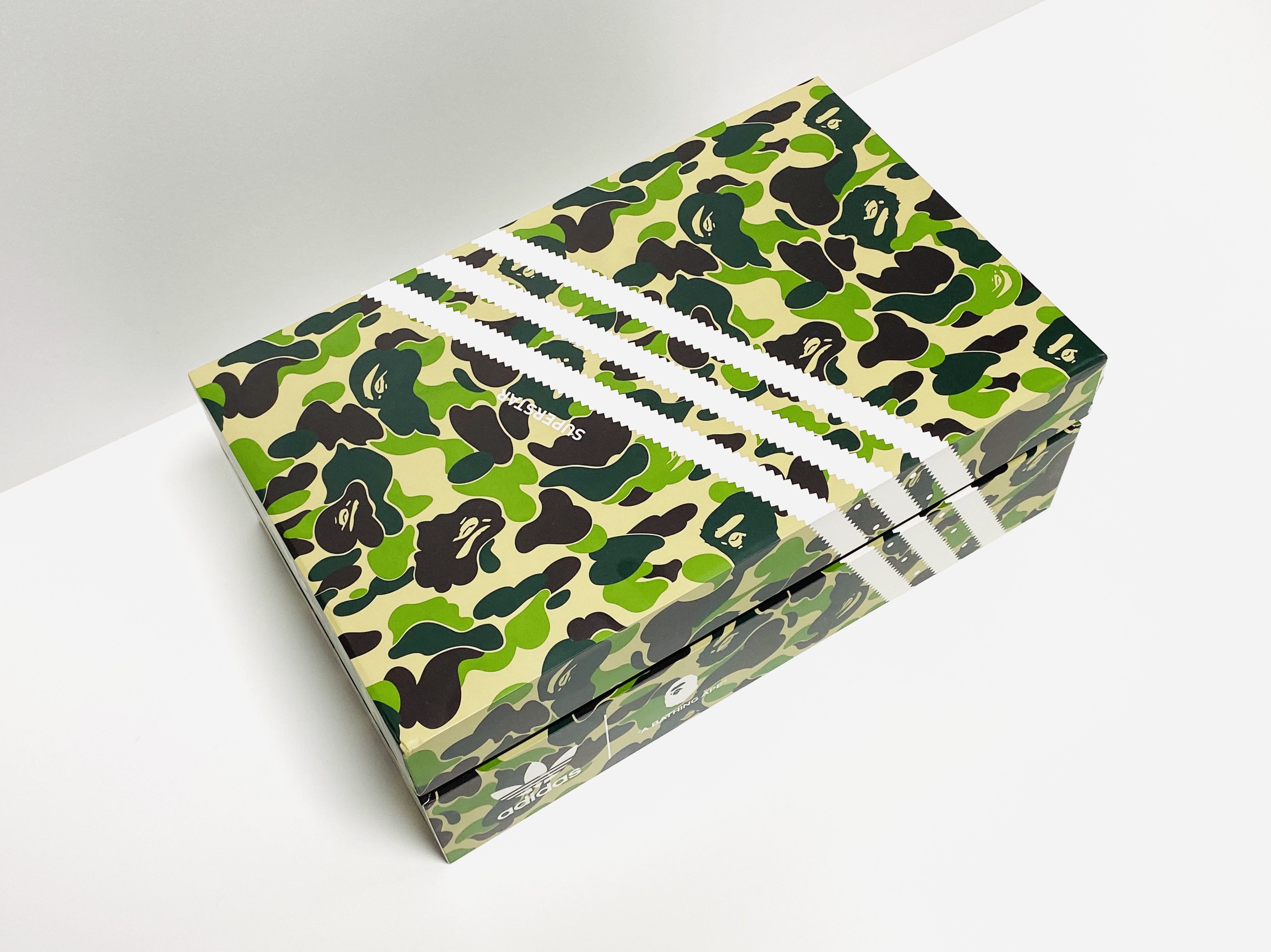 Adidas x BAPE Superstar 80s Green Camo 착용 스타일 - 4