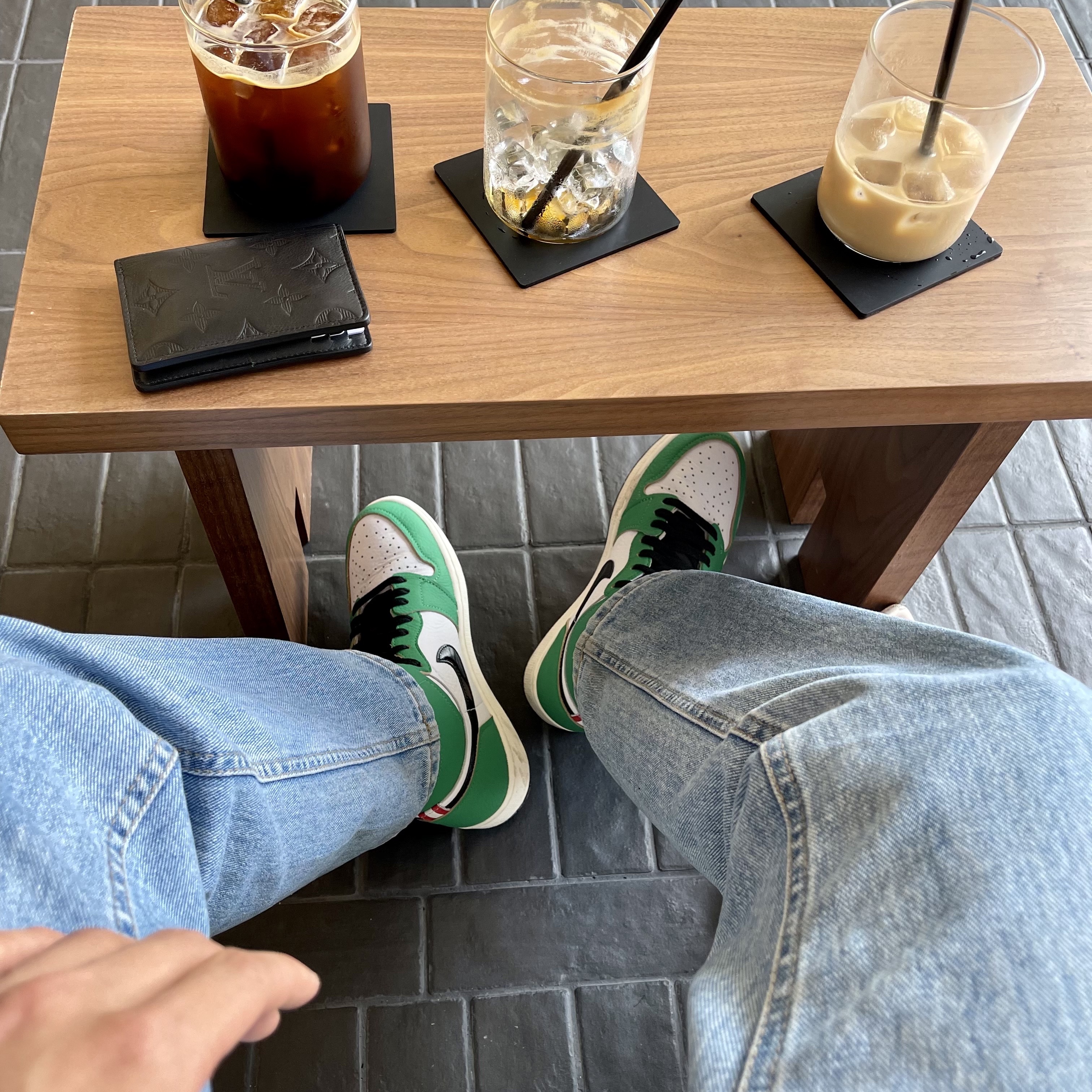 (W) Jordan 1 Retro High OG Lucky Green 착용 스타일