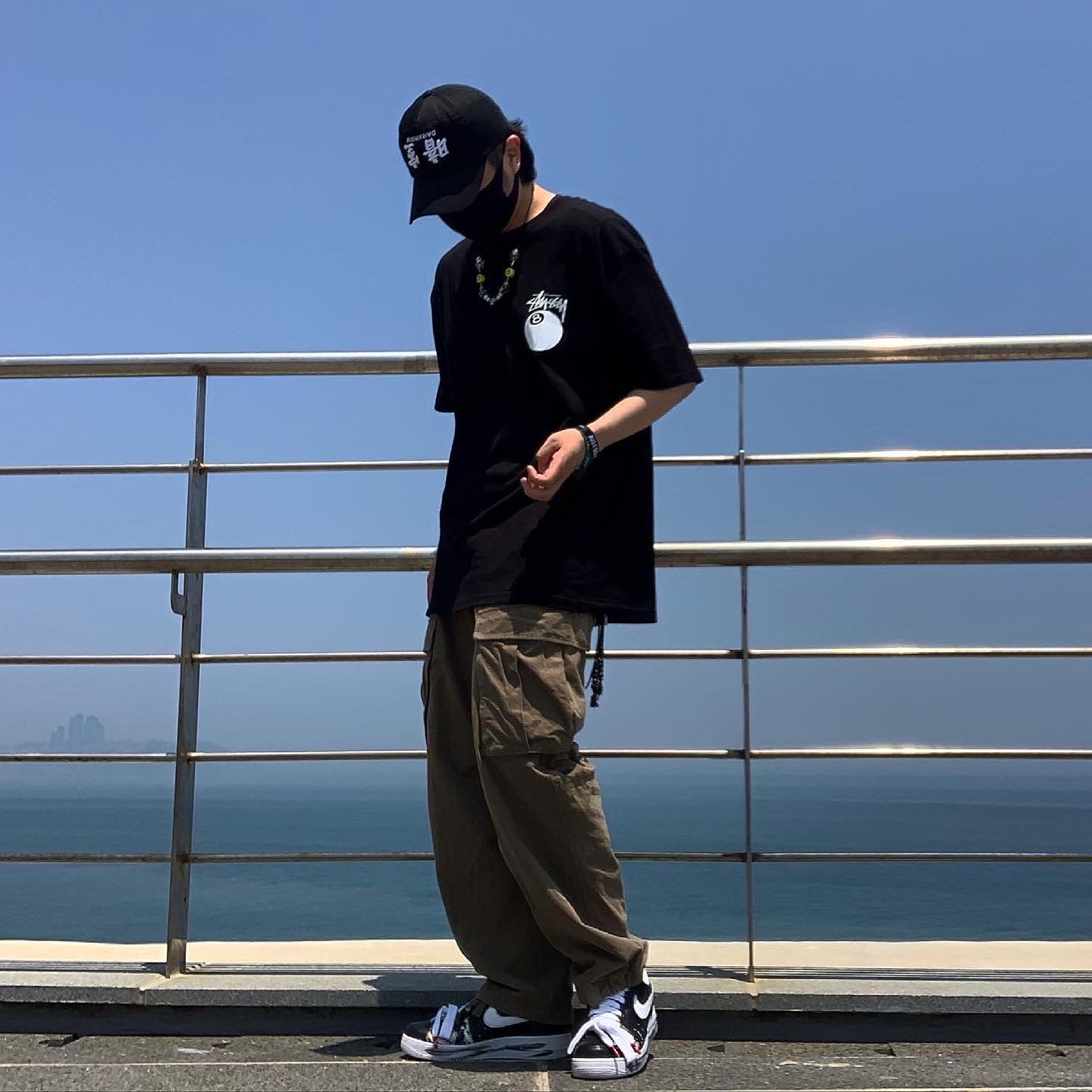 Nike x Peaceminusone Air Force 1 Low Para-Noise 착용 스타일 - 2