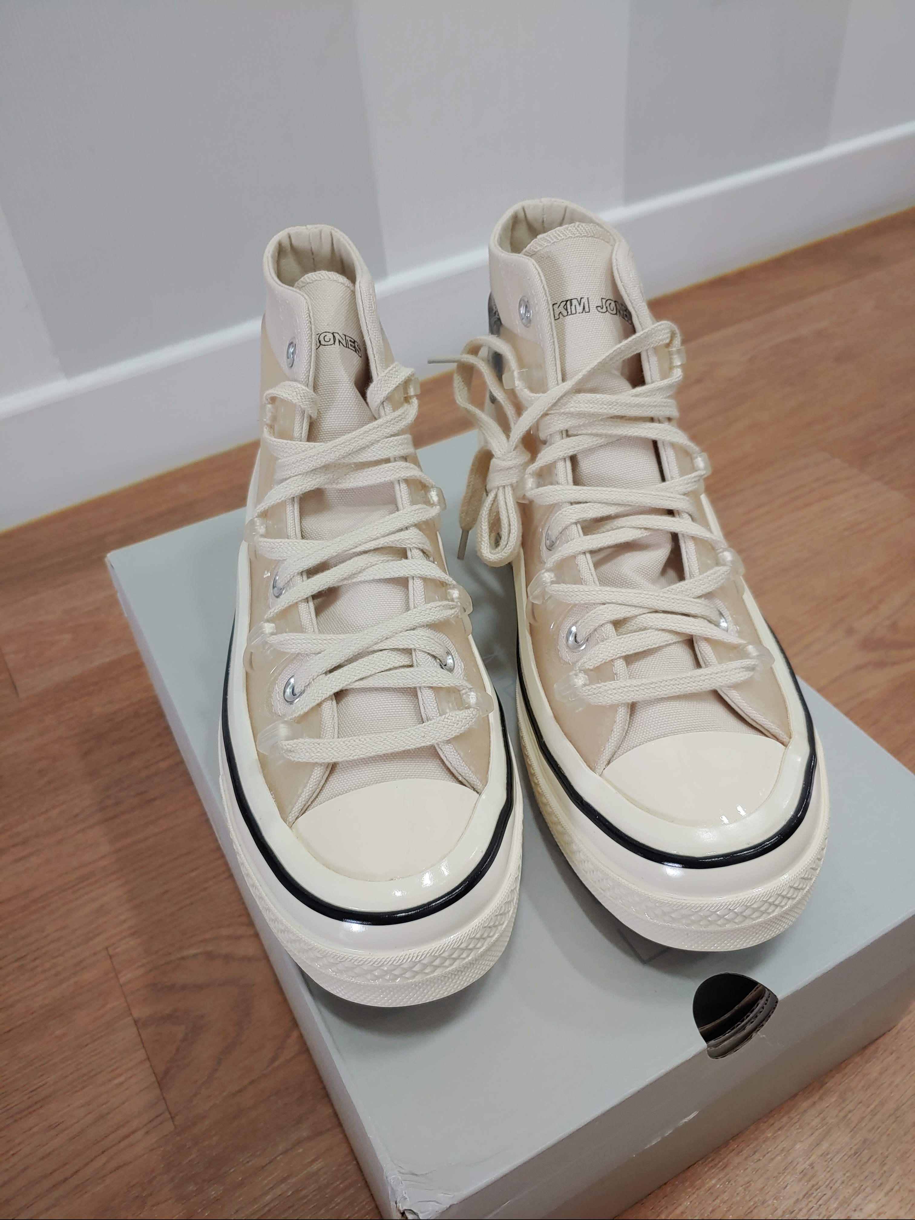 Converse x Kim Jones Chuck 70 Utility Wave High Natural Ivory 착용 스타일 - 2