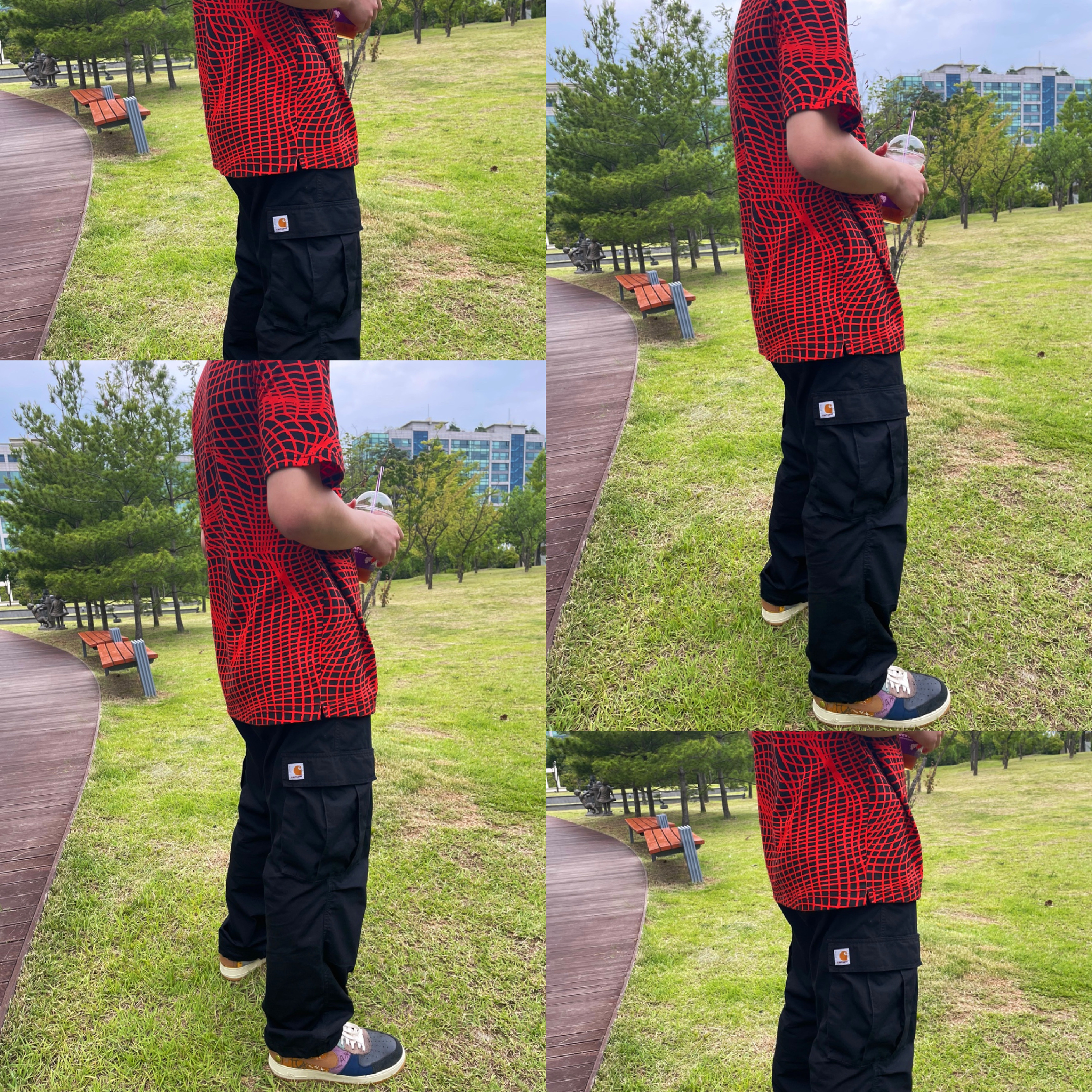 Nike x Travis Scott Air Force 1 Low Cactus Jack 착용 스타일