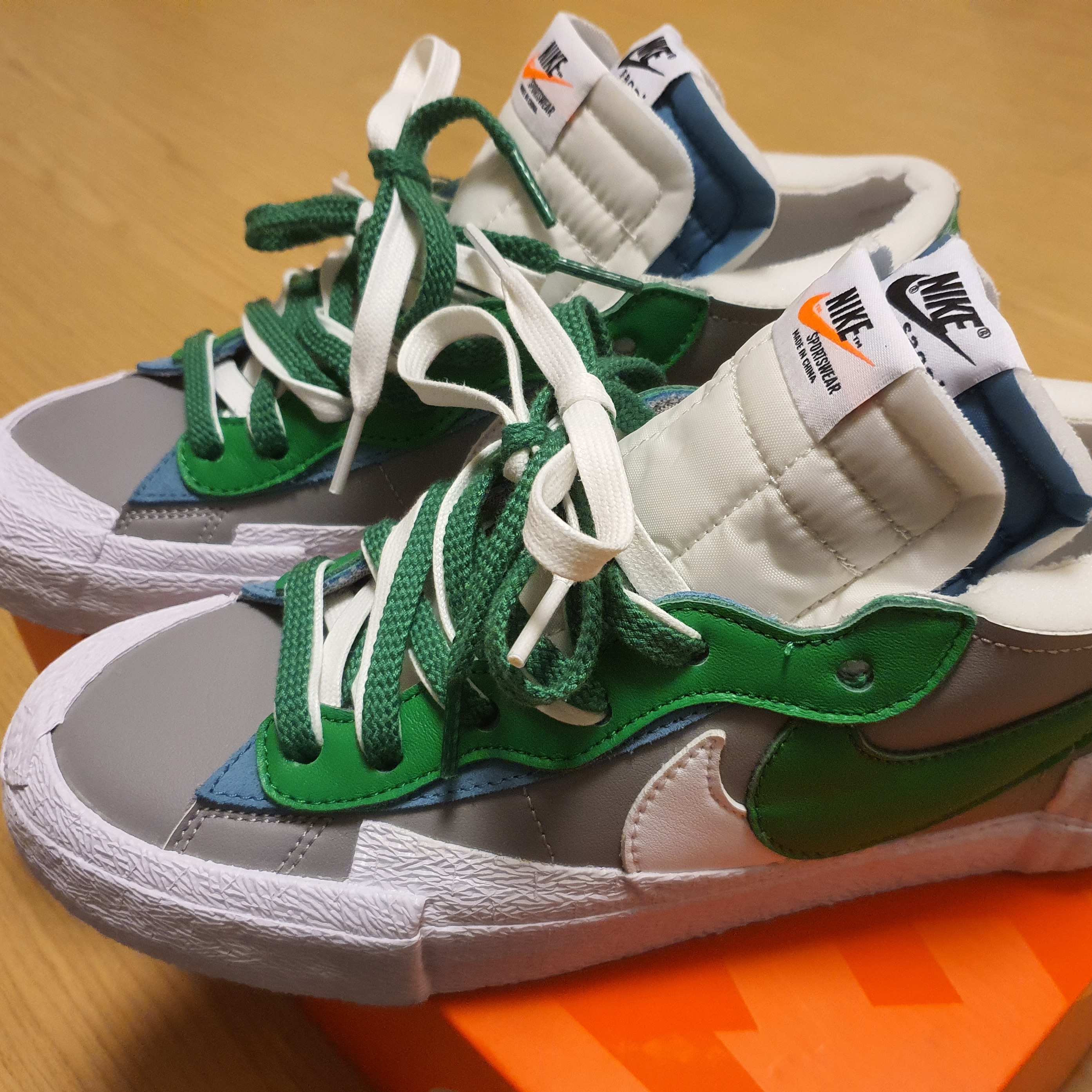 Nike x Sacai Blazer Low Classic Green 착용 스타일 - 1