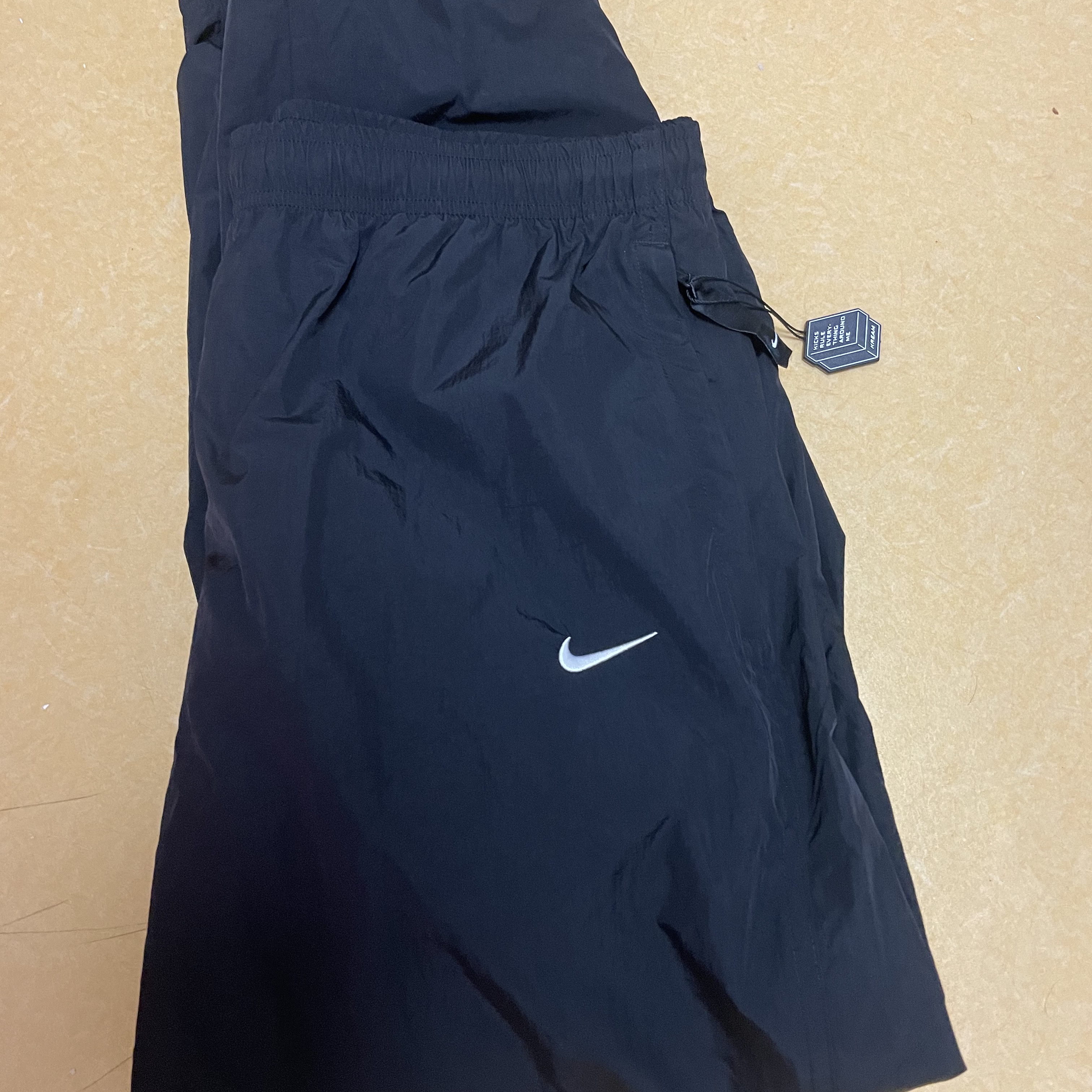 Nike M NRG Solo Swoosh Track Pants Black - Asia 착용 스타일