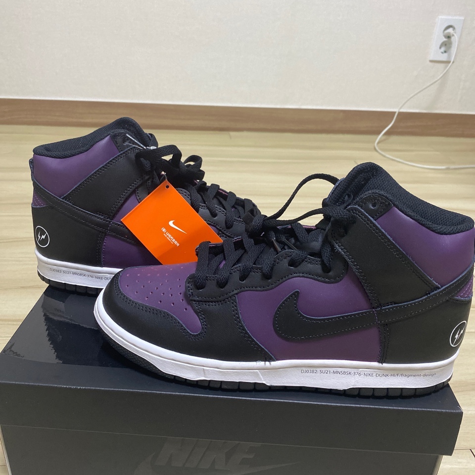 Nike x Fragment Dunk High Black 착용 스타일