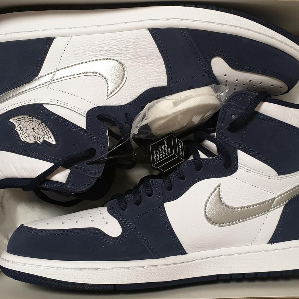 Jordan 1 Retro High OG CO.JP Midnight Navy 착용 스타일 - 1