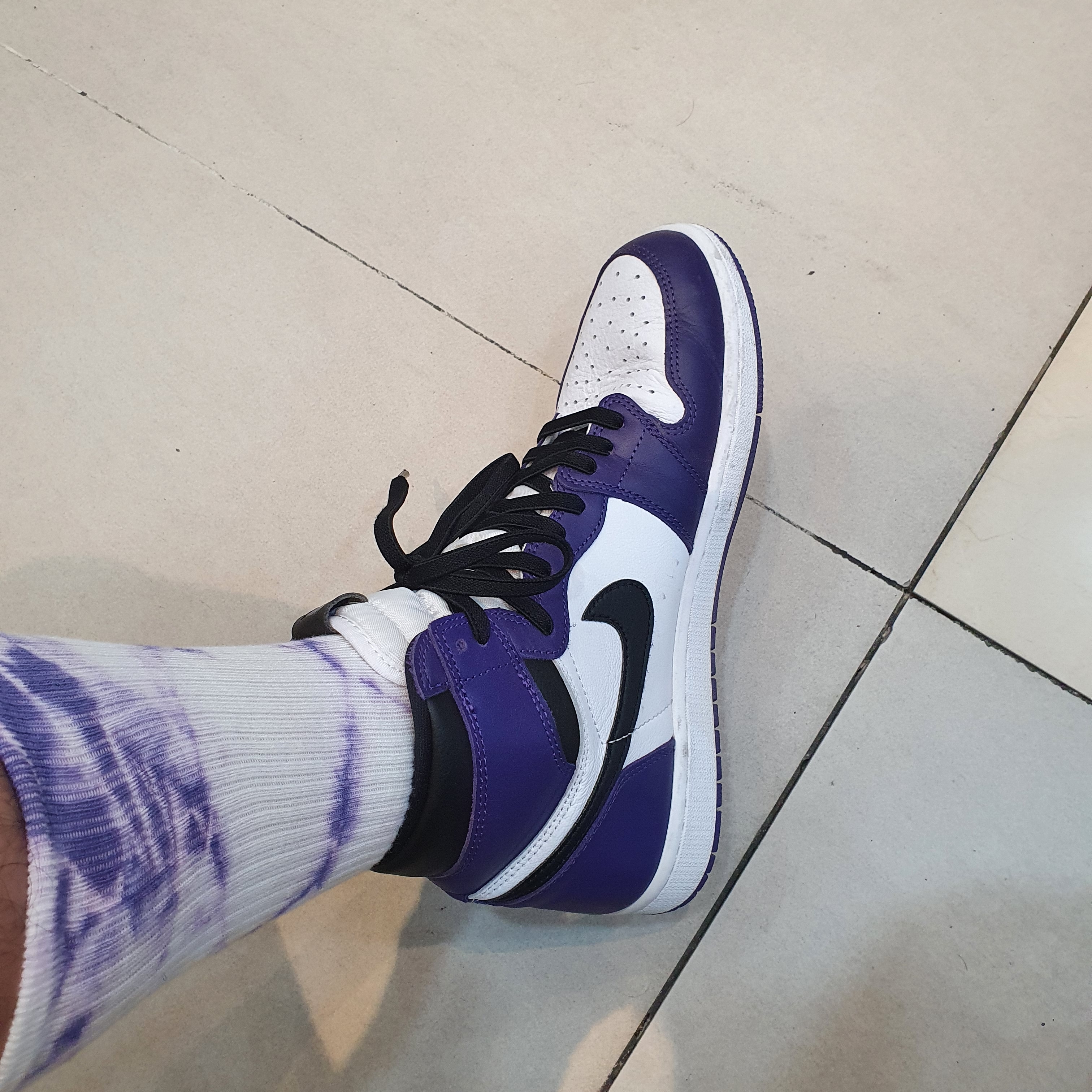 Jordan 1 Retro High OG Court Purple 2020 착용 스타일 - 1