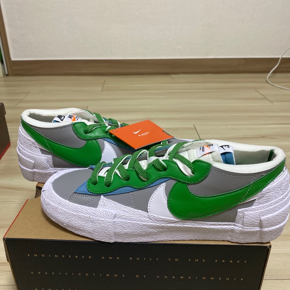 Nike x Sacai Blazer Low Classic Green 착용 스타일