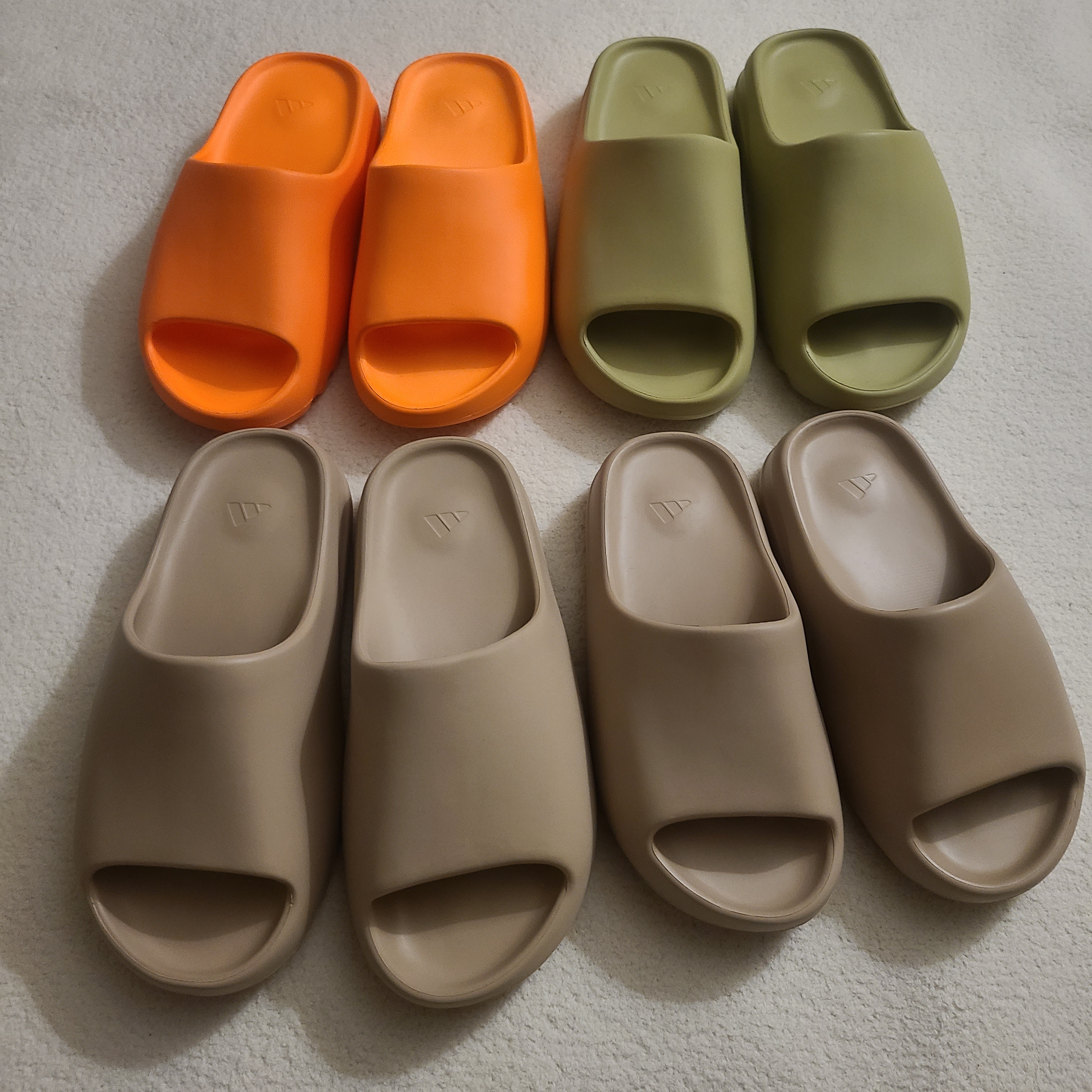 Adidas Yeezy Slide Pure, Adidas Yeezy Slide Resin 2021 착용 스타일