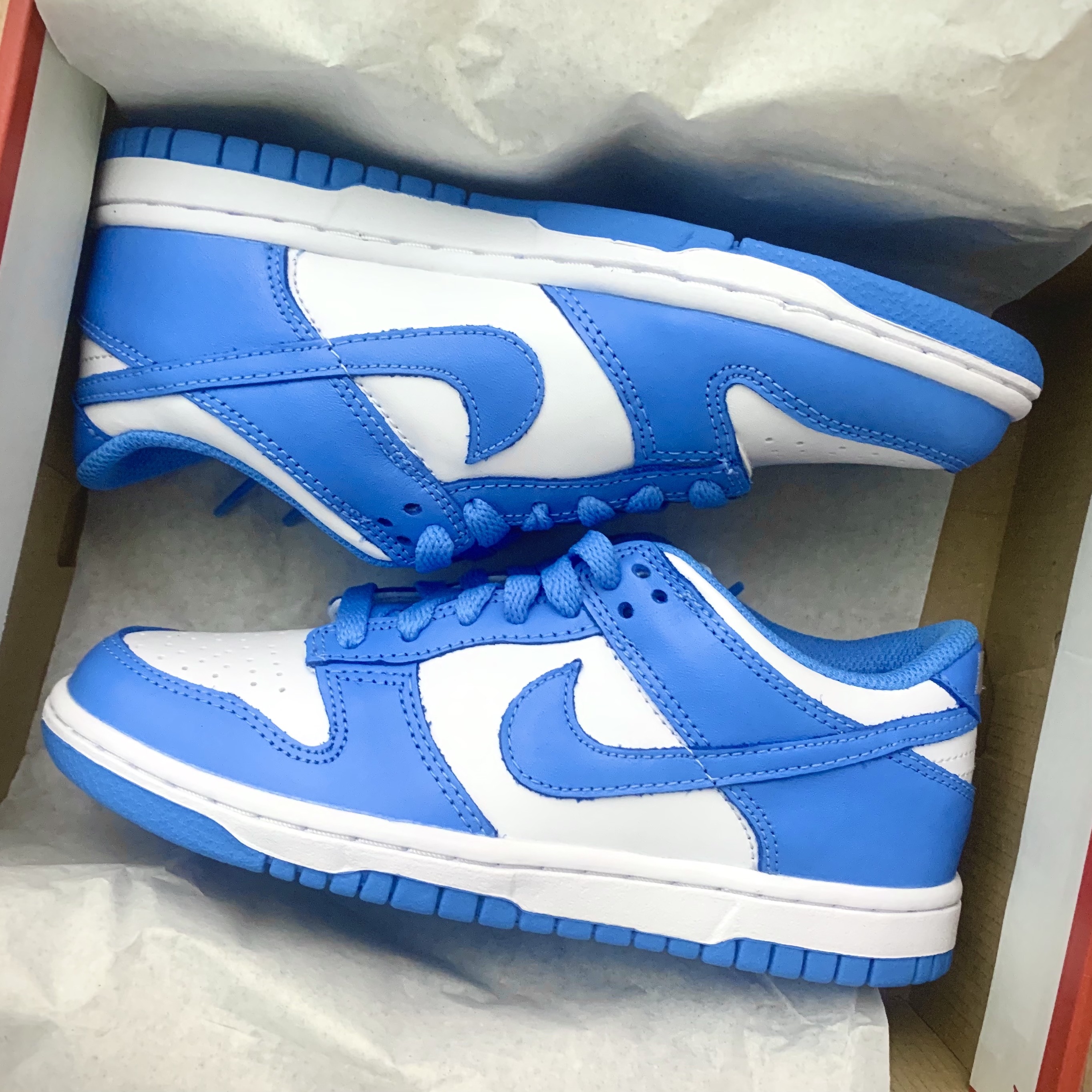 (GS) Nike Dunk Low University Blue 착용 스타일