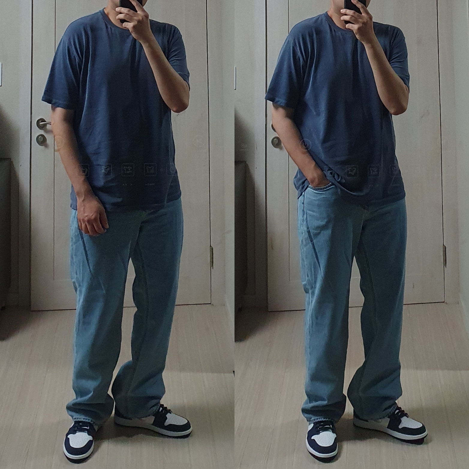 Jordan 1 Retro High OG CO.JP Midnight Navy, (GS) Jordan 1 Retro High OG CO.JP Midnight Navy 착용 스타일 - 2