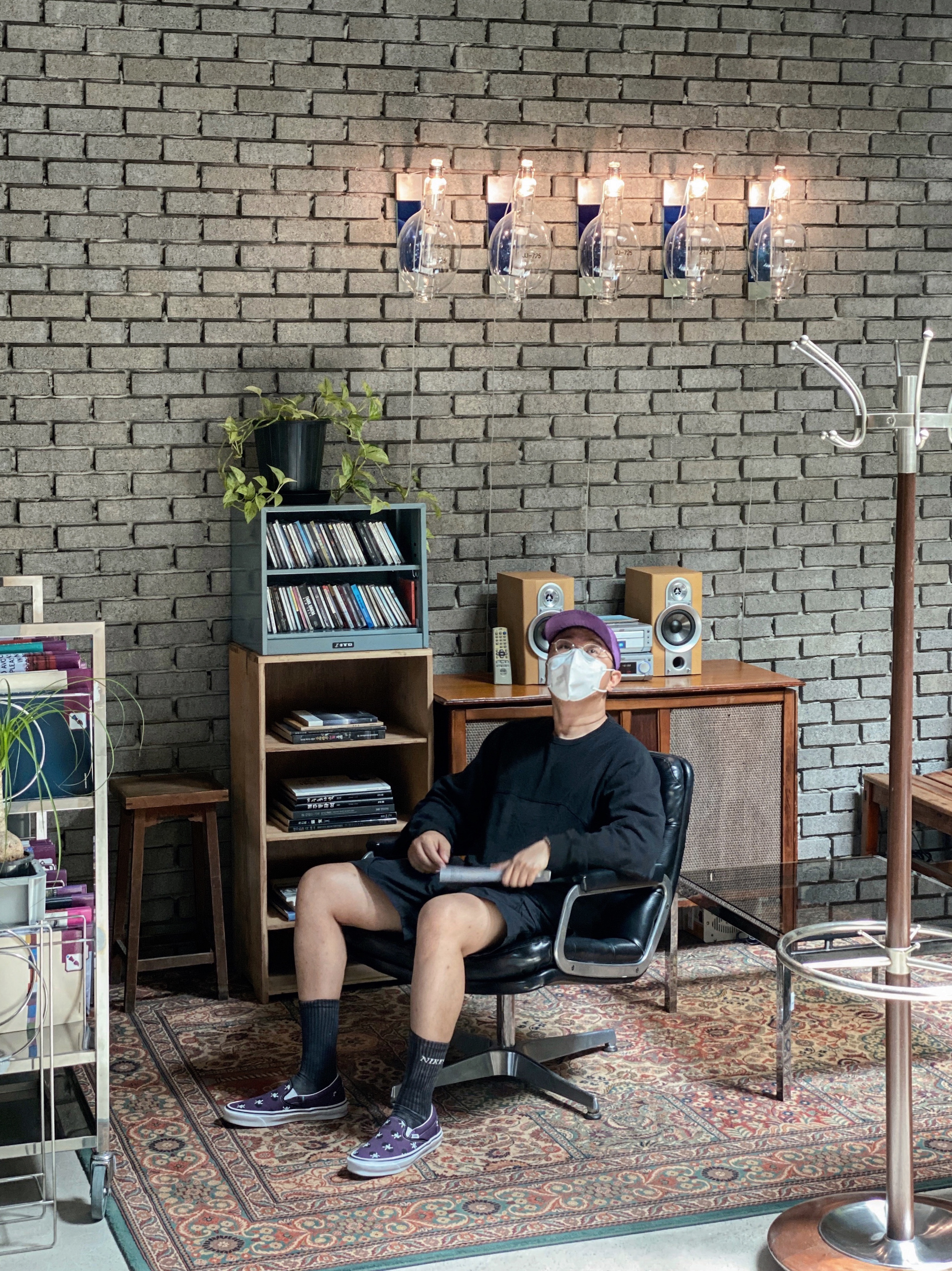 Vans Vault x Wacko Maria Classic Slip-On LX Purple 착용 스타일