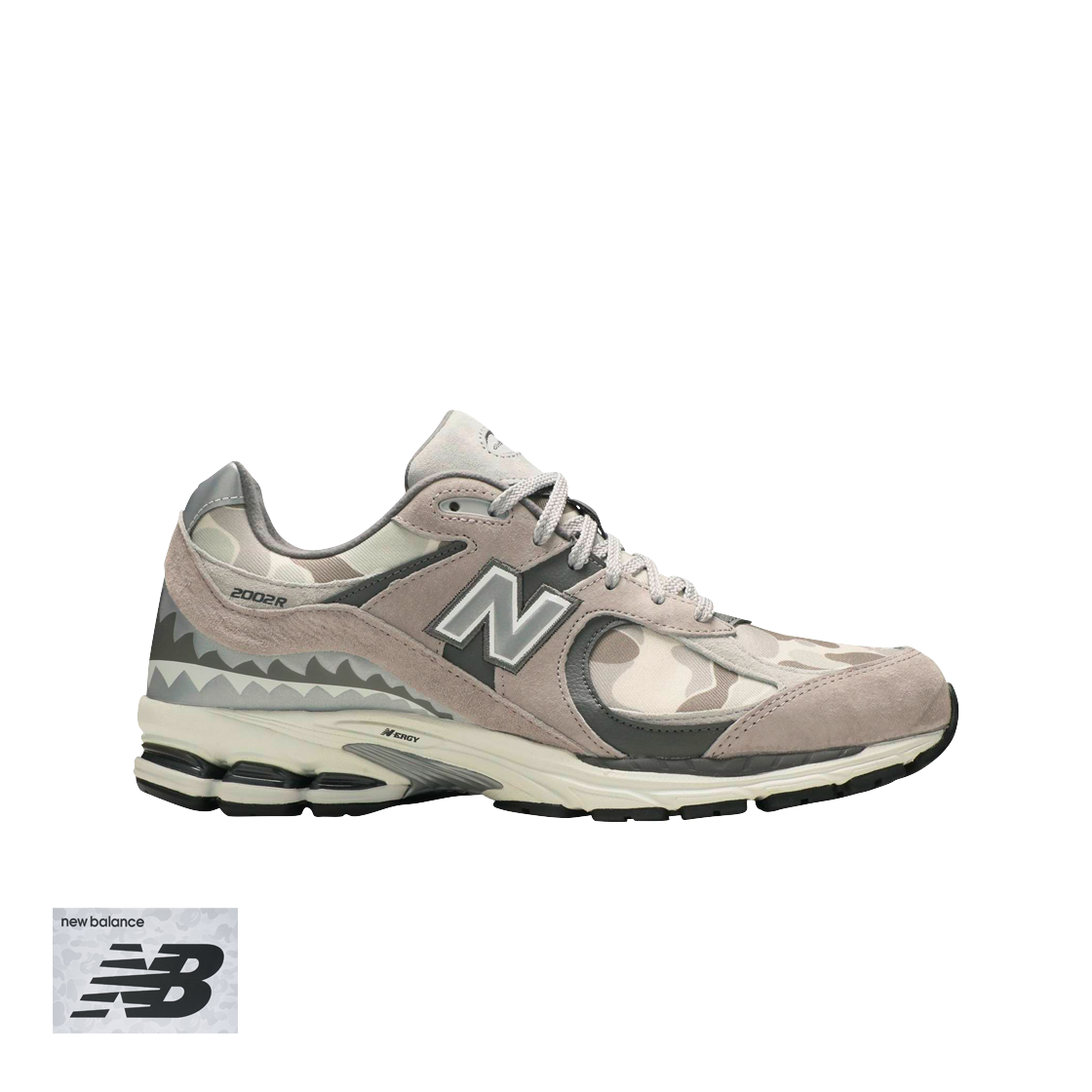 뉴발란스 x 베이프 2002R 그레이 카모 (스페셜 박스)(New Balance x BAPE 2002R Gray Camo (Special Box))
