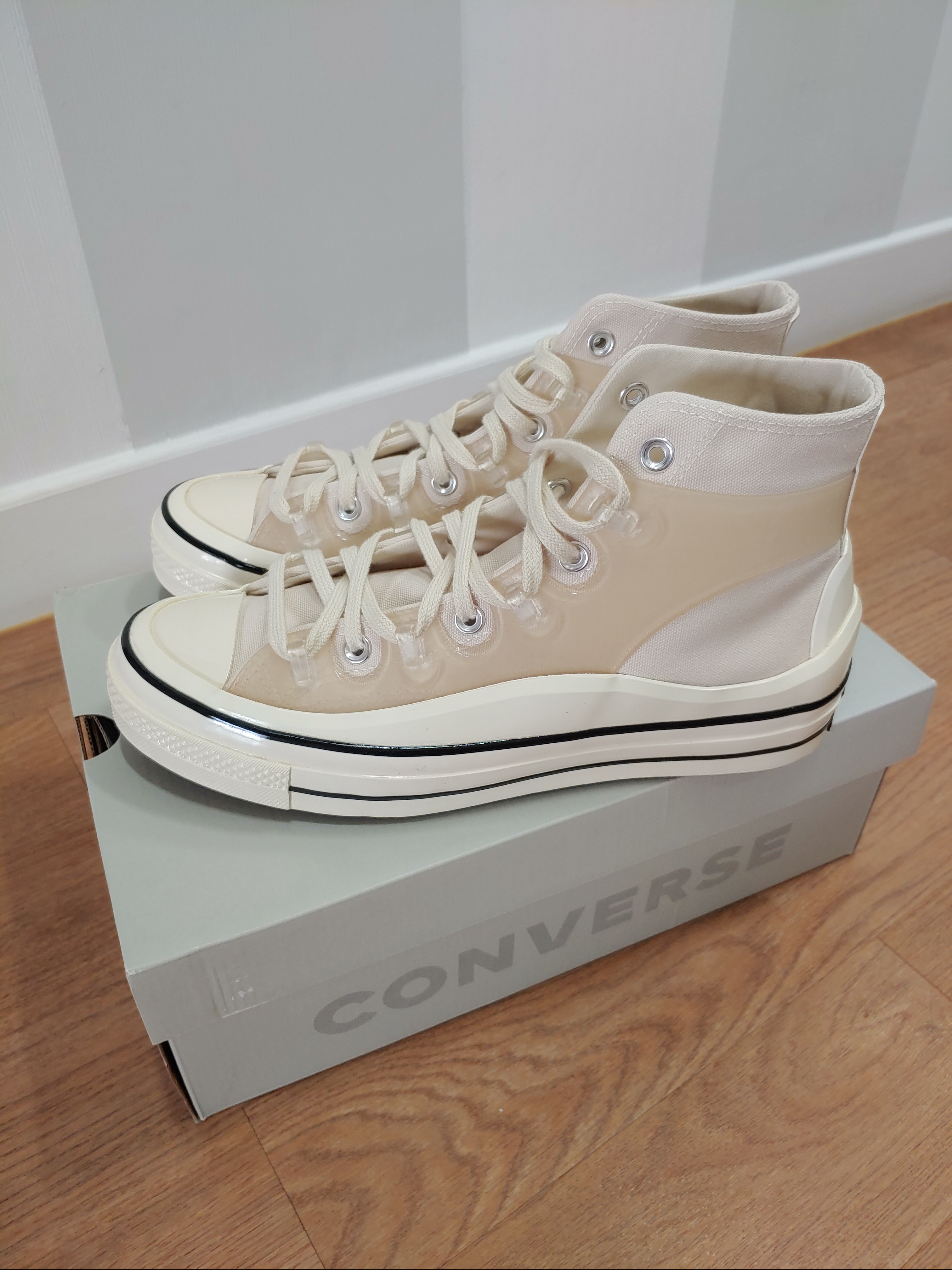 Converse x Kim Jones Chuck 70 Utility Wave High Natural Ivory 착용 스타일 - 1