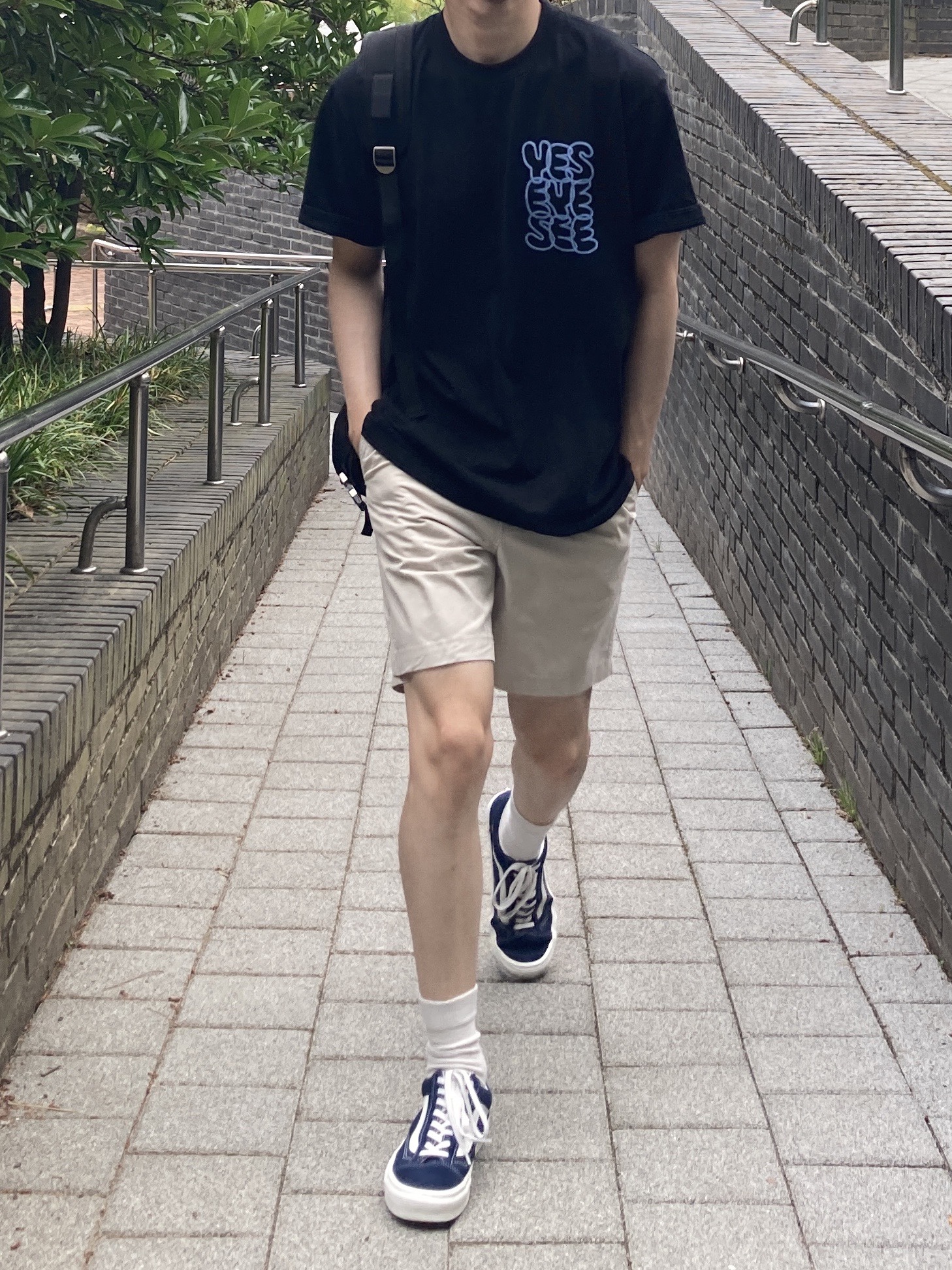 Vans Style 36 Suede Dress Blues 착용 스타일 - 2