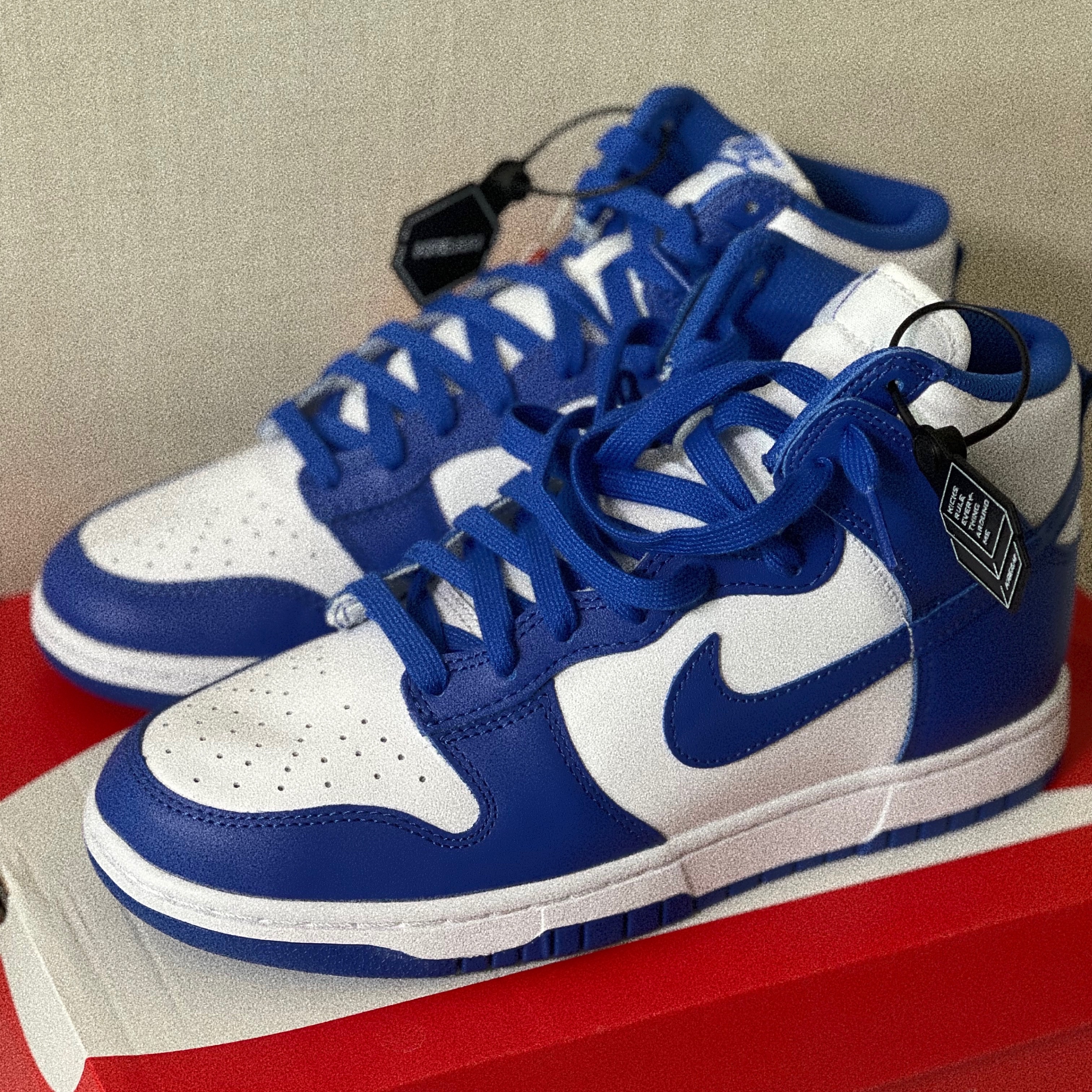 Nike Dunk High Retro Game Royal 착용 스타일 - 1