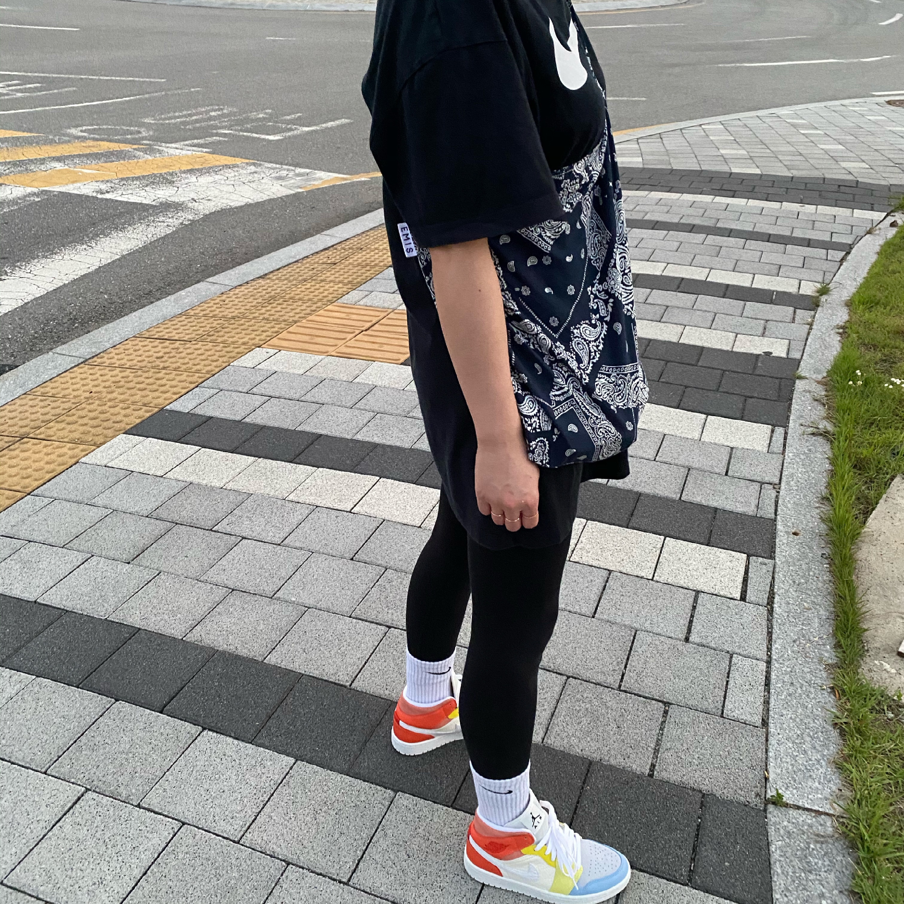 (W) Jordan 1 Mid To My First Coach 착용 스타일
