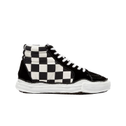Maison Mihara Yasuhiro OG Sole Big Gingham Hi-Top Sneakers Black