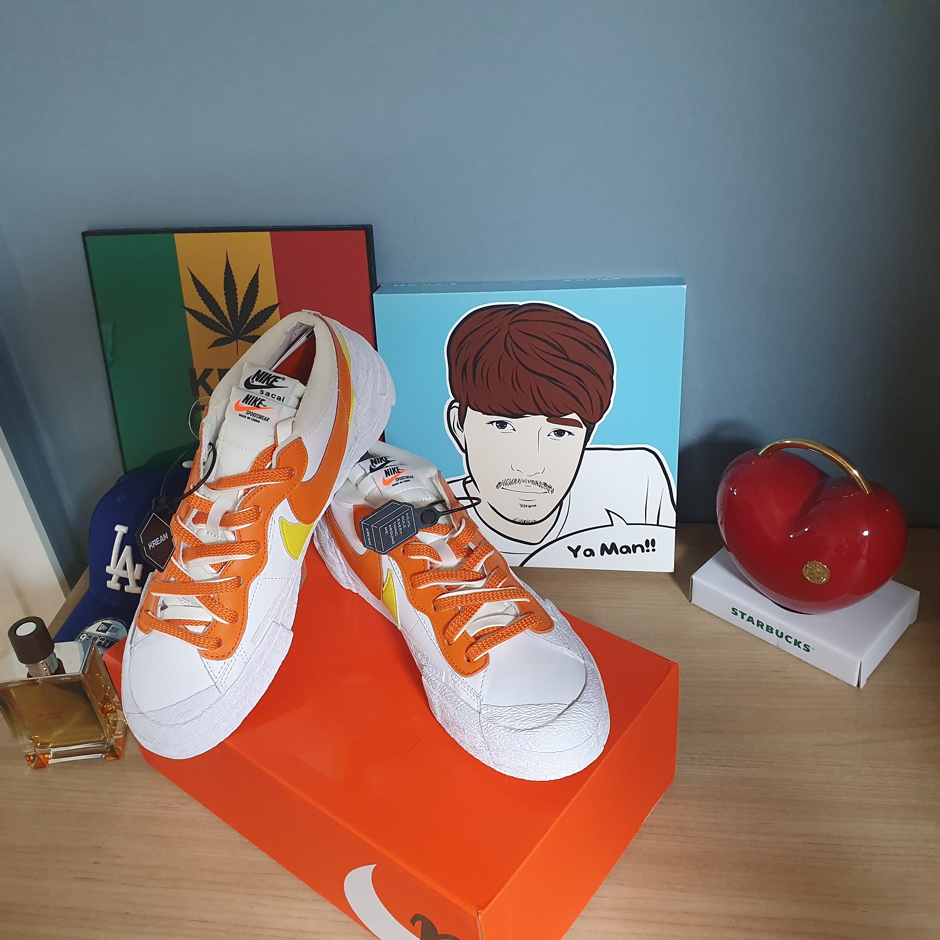 Nike x Sacai Blazer Low Magma Orange 착용 스타일