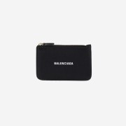 Balenciaga Zipped Card Holder Black