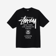 Stussy World Tour T-Shirt Black