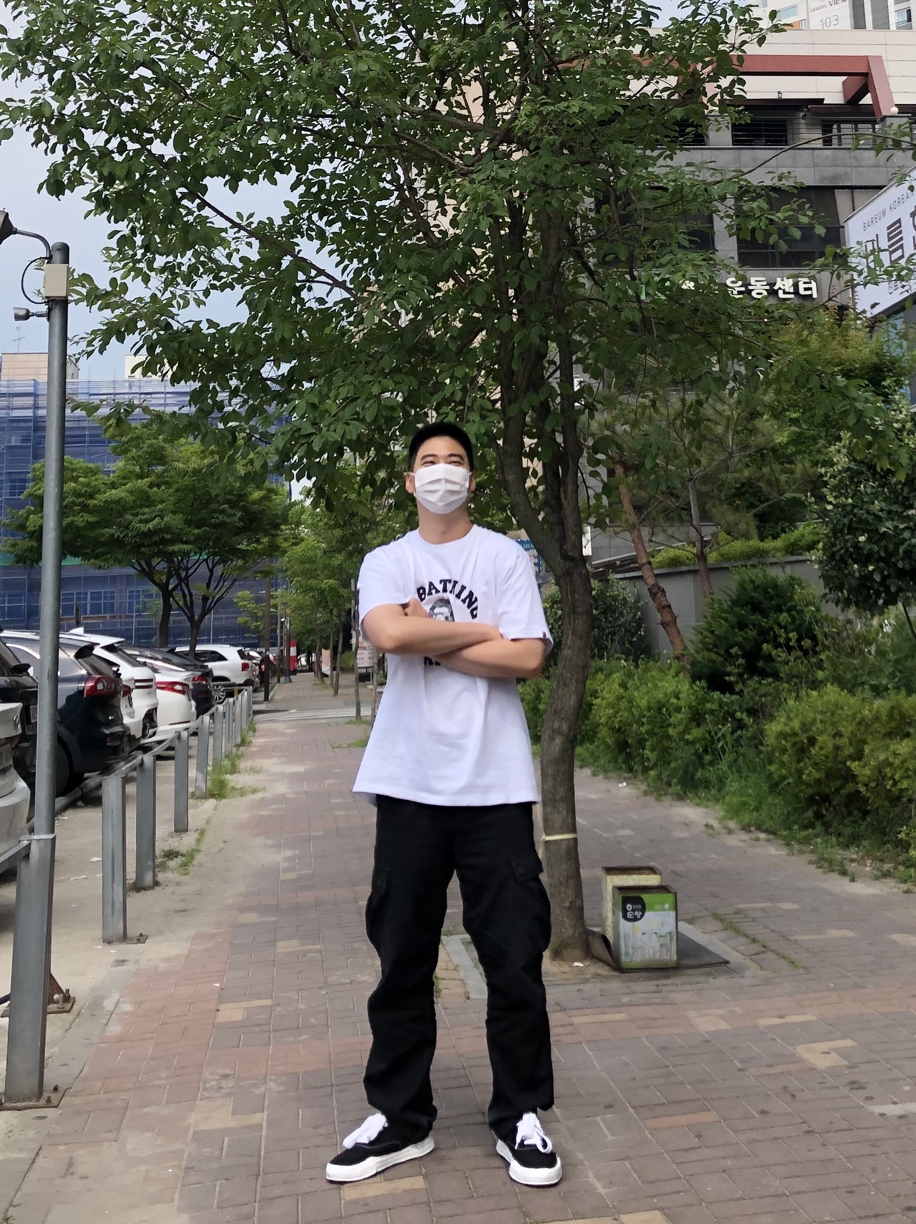 Maison Mihara Yasuhiro Baker OG Sole Canvas Low Cut Sneakers Black 착용 스타일