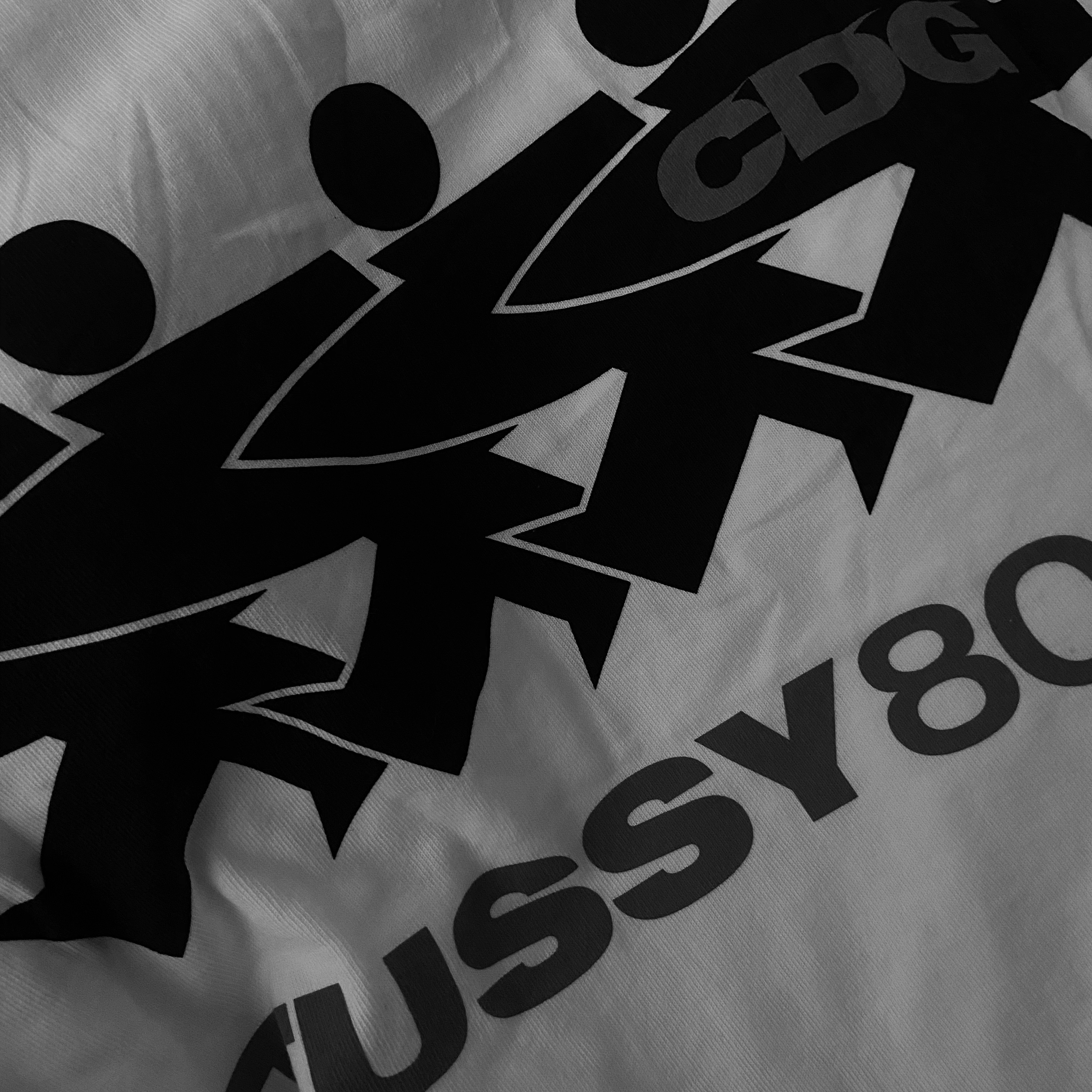 Stussy x CDG Surfman T-Shirt White 착용 스타일