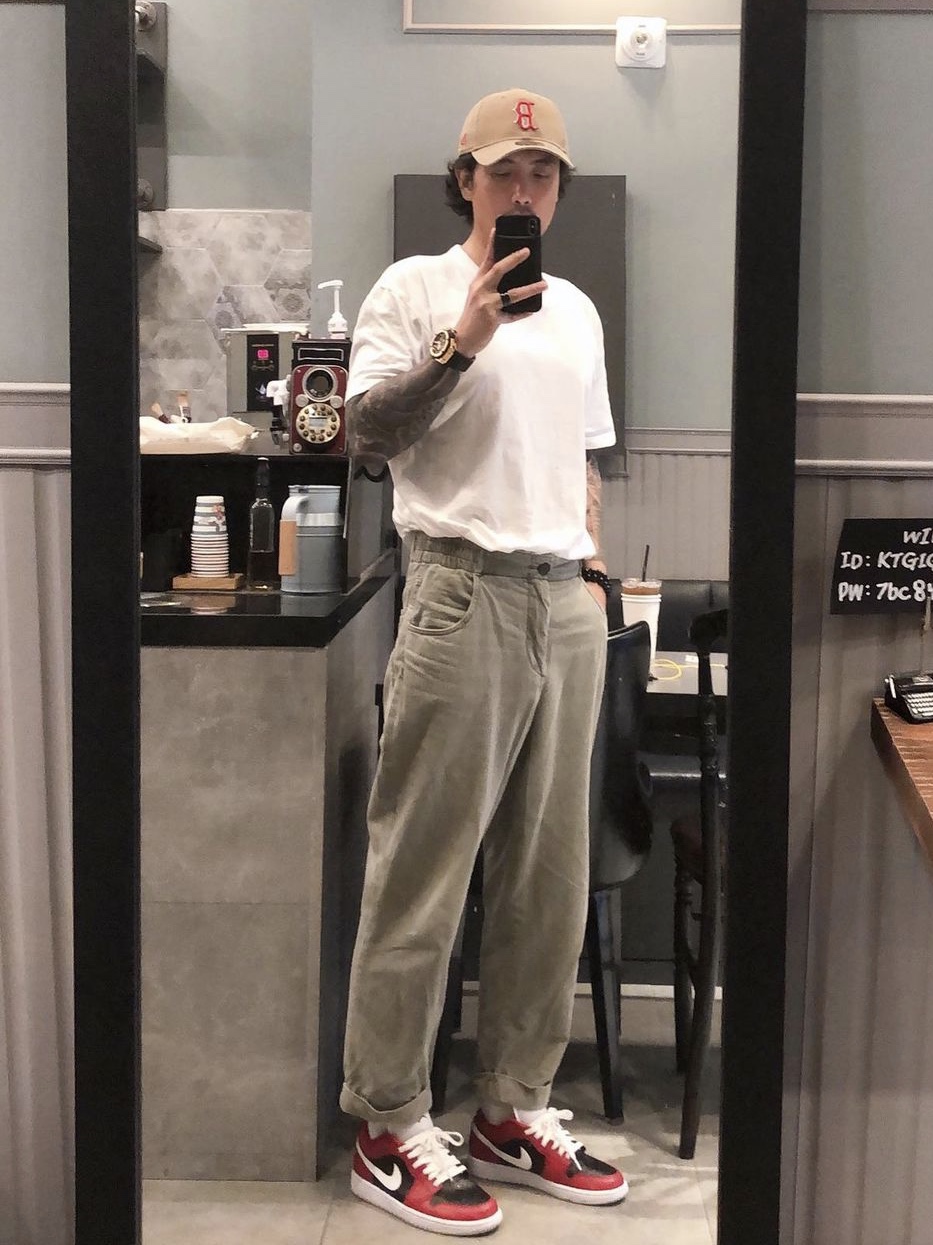 (W) Jordan 1 Low Chicago Flip 착용 스타일