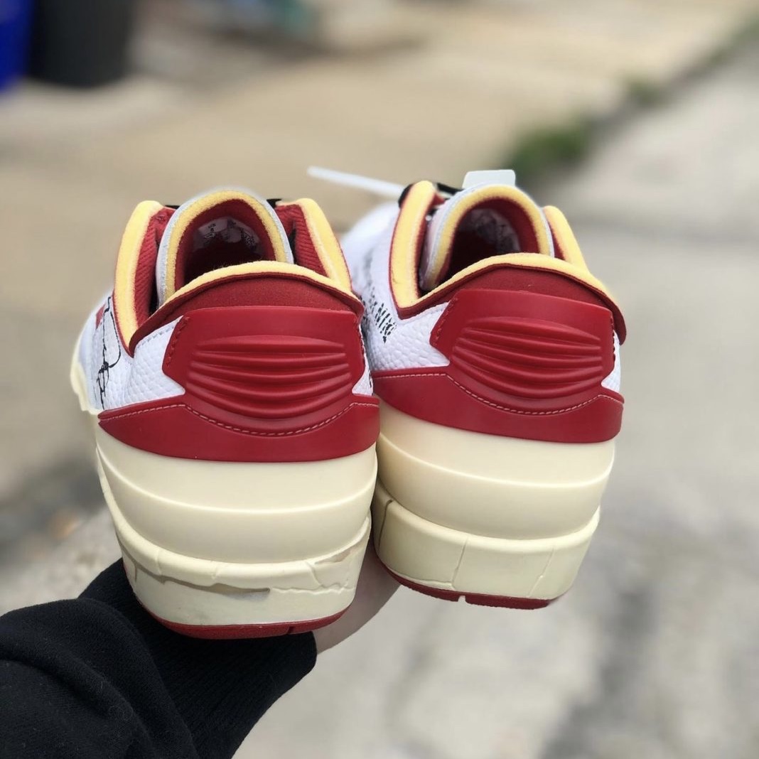 Jordan 2 x Off-White Retro Low SP White and Varsity Red, Jordan 2 x Off-White Retro Low SP Black and Varsity Royal 착용 스타일 - 5