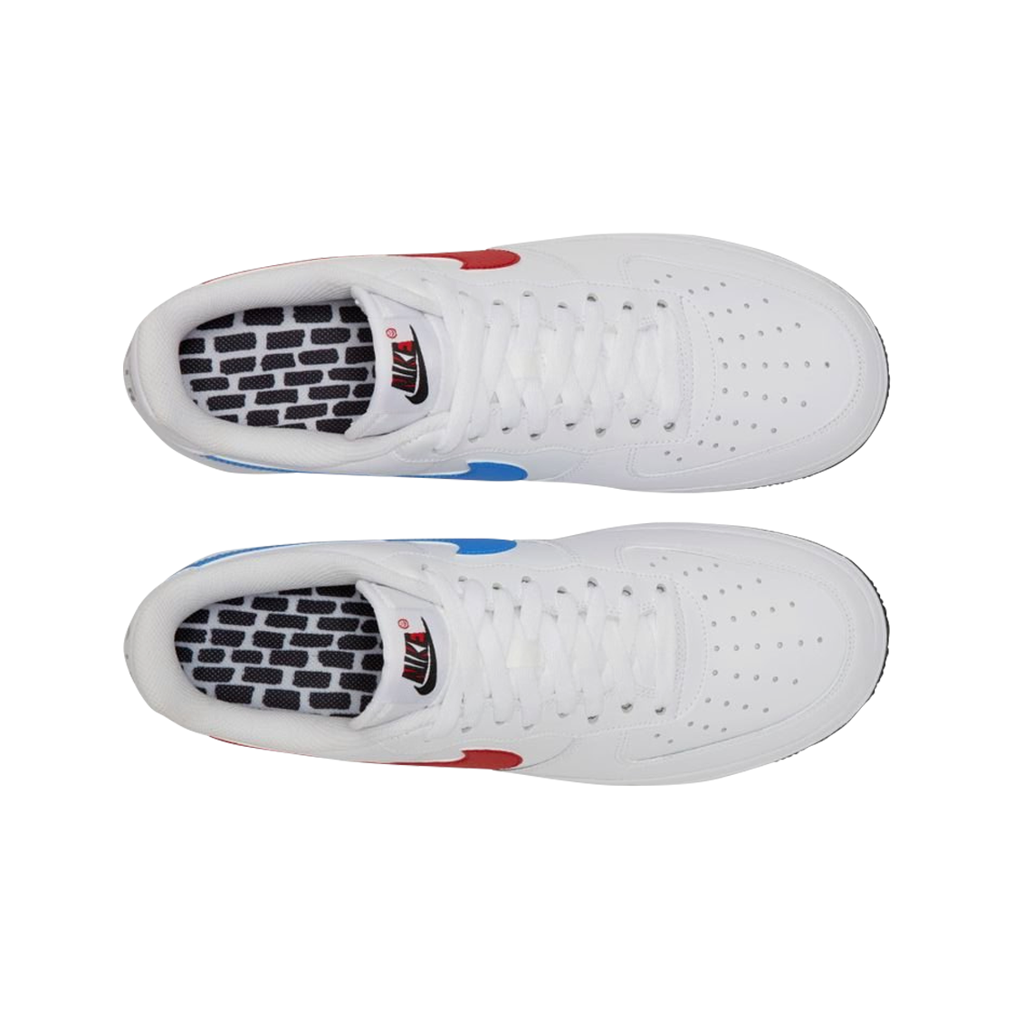 나이키 에어포스 1 '07 미스매치 스우시 화이트(Nike Air Force 1 '07 Mismatch Swooshes White) - 2