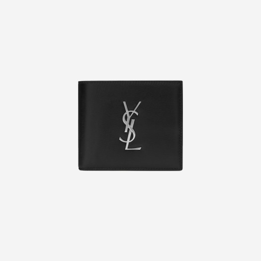 Saint Laurent East/West Wallet in Smooth Leather Black