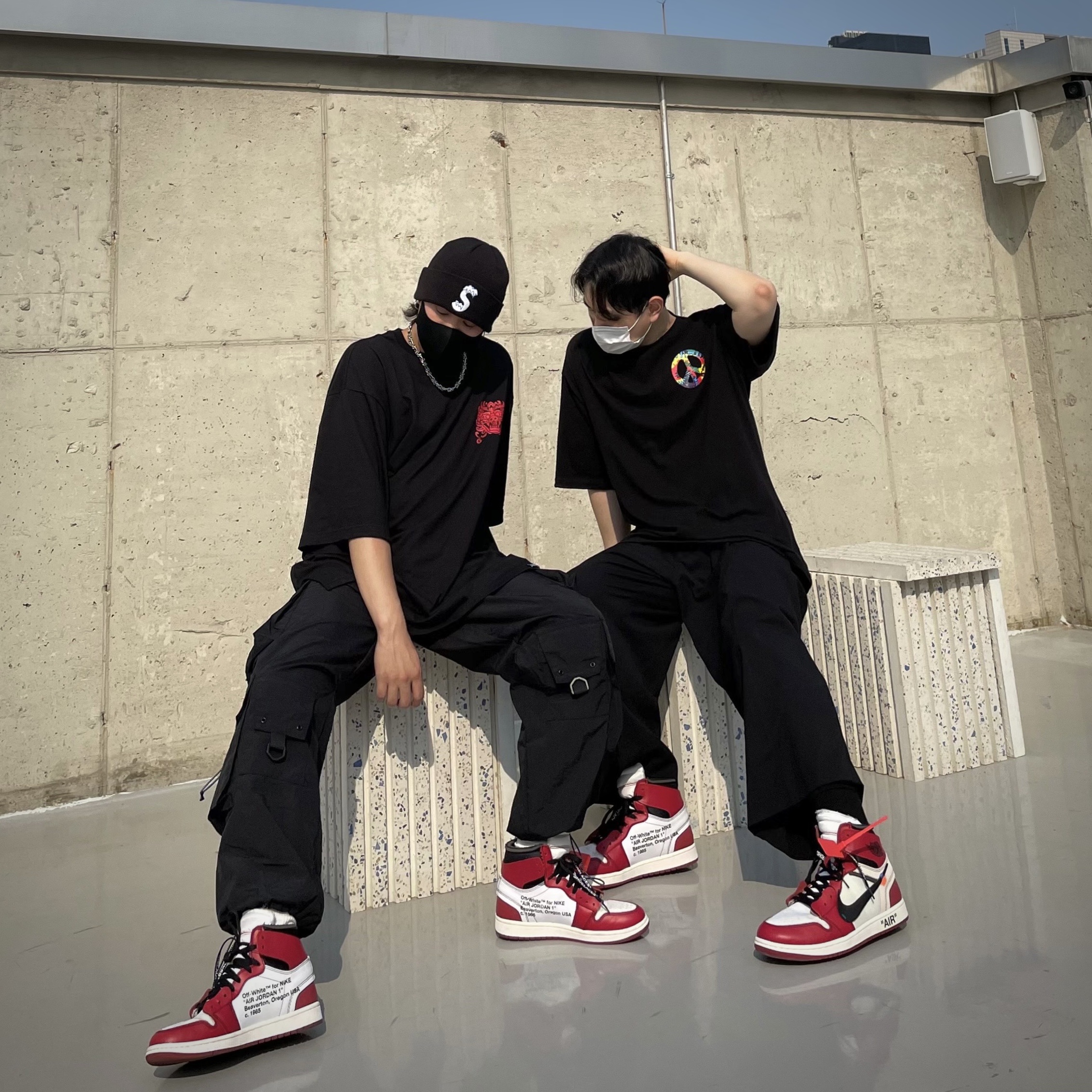 Jordan 1 x Off-White Retro High Chicago The Ten 착용 스타일