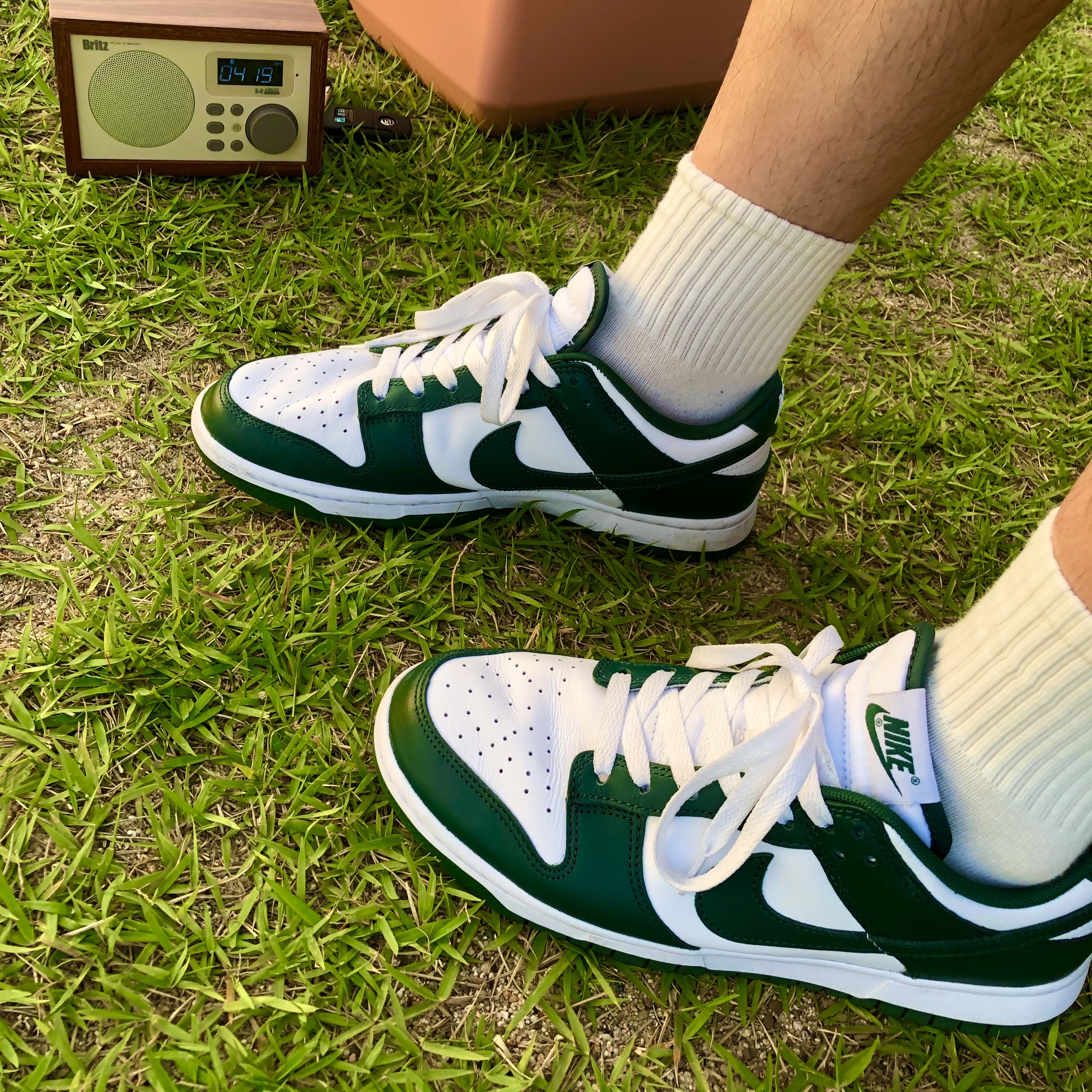 Nike Dunk Low Retro Varsity Green 착용 스타일 - 1