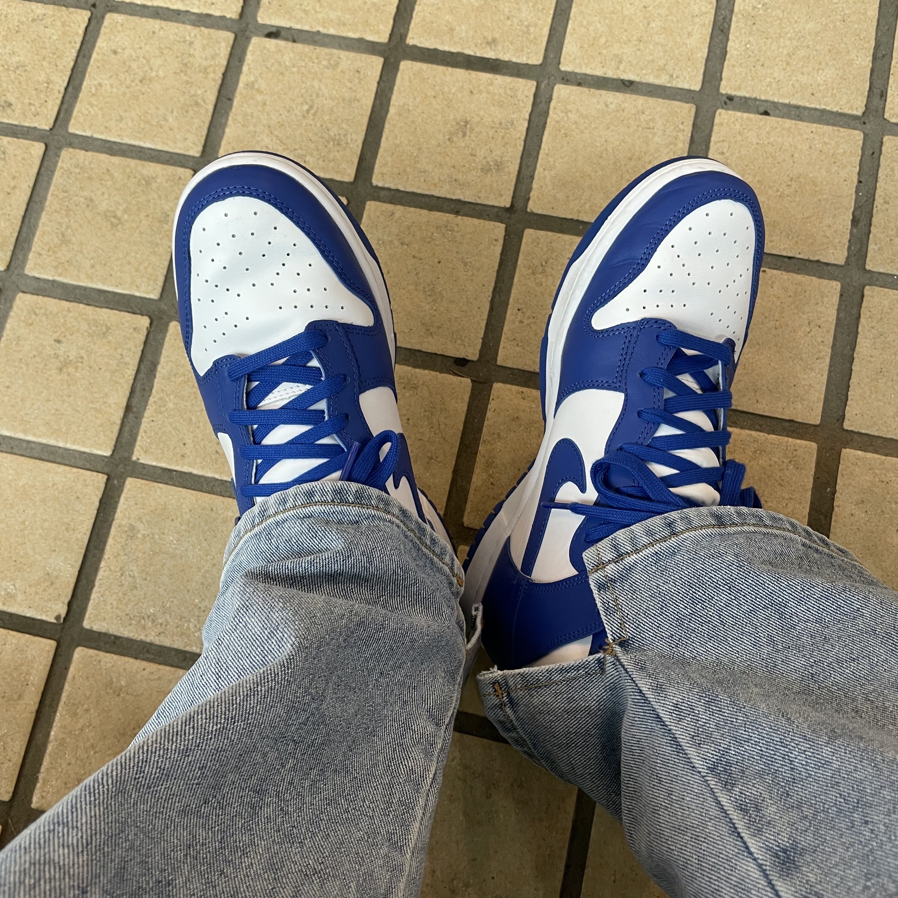 Nike Dunk High Retro Game Royal 착용 스타일