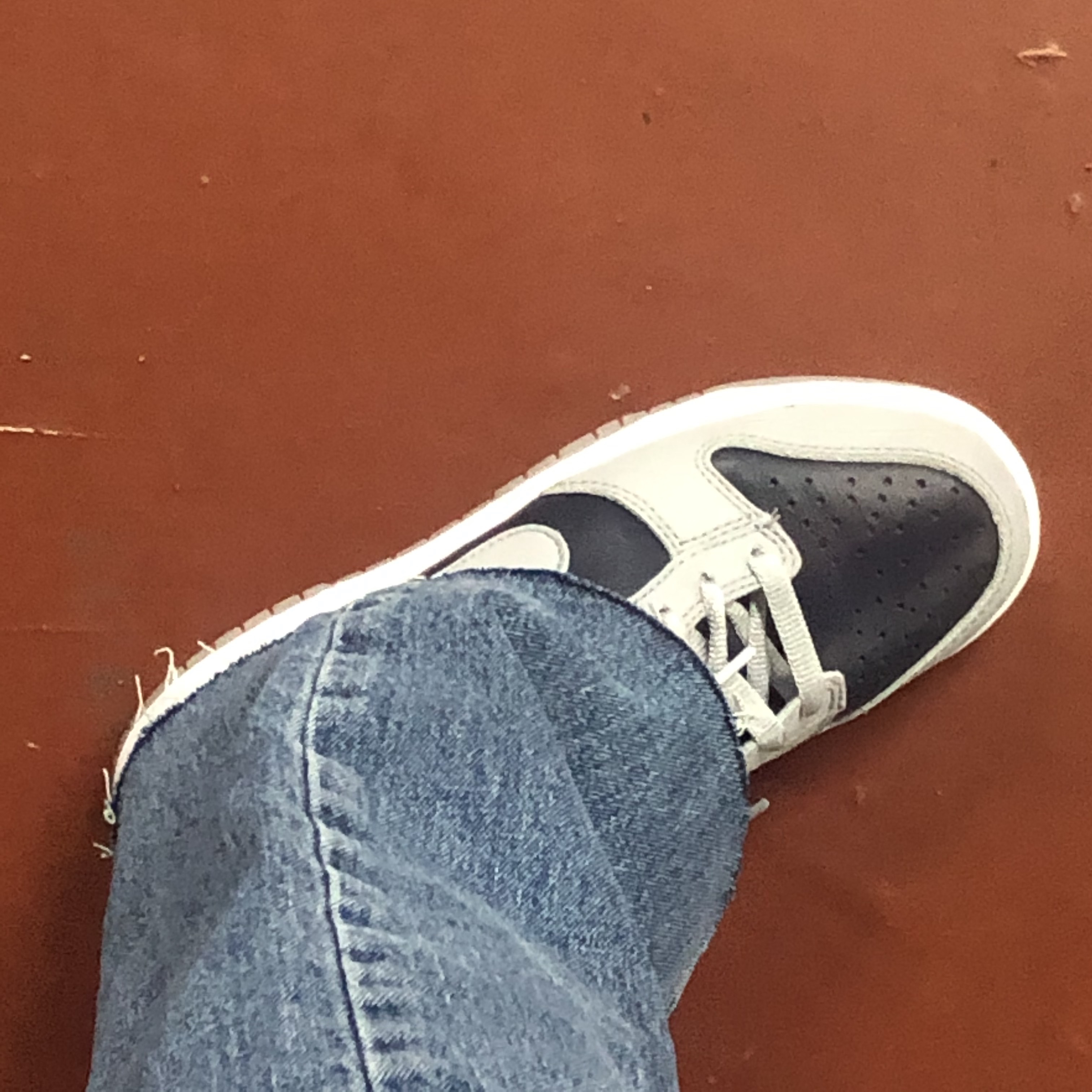 (W) Nike Dunk Low SP College Navy 착용 스타일 - 3
