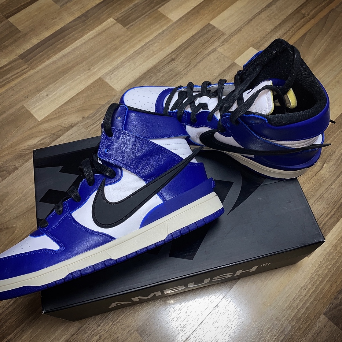 Nike x Ambush Dunk High Deep Royal Blue 착용 스타일 - 2