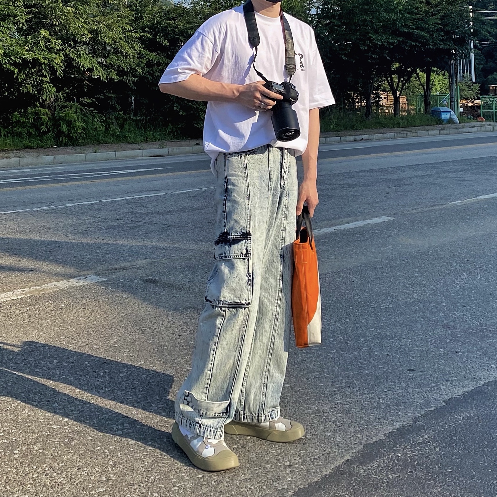 Camper x Ader Error Proto-240-S Cinder German Shoes, (W) Camper x Ader Error Proto-240-S Cinder German Shoes 착용 스타일