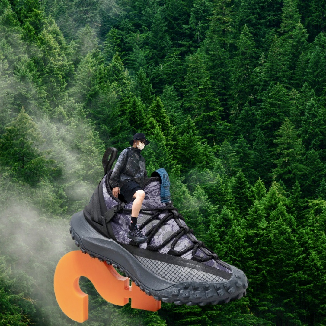 Nike ACG Mountain Fly Low Black, Nike ACG Cinder Cone Windshell Jacket Black - US/EU 착용 스타일