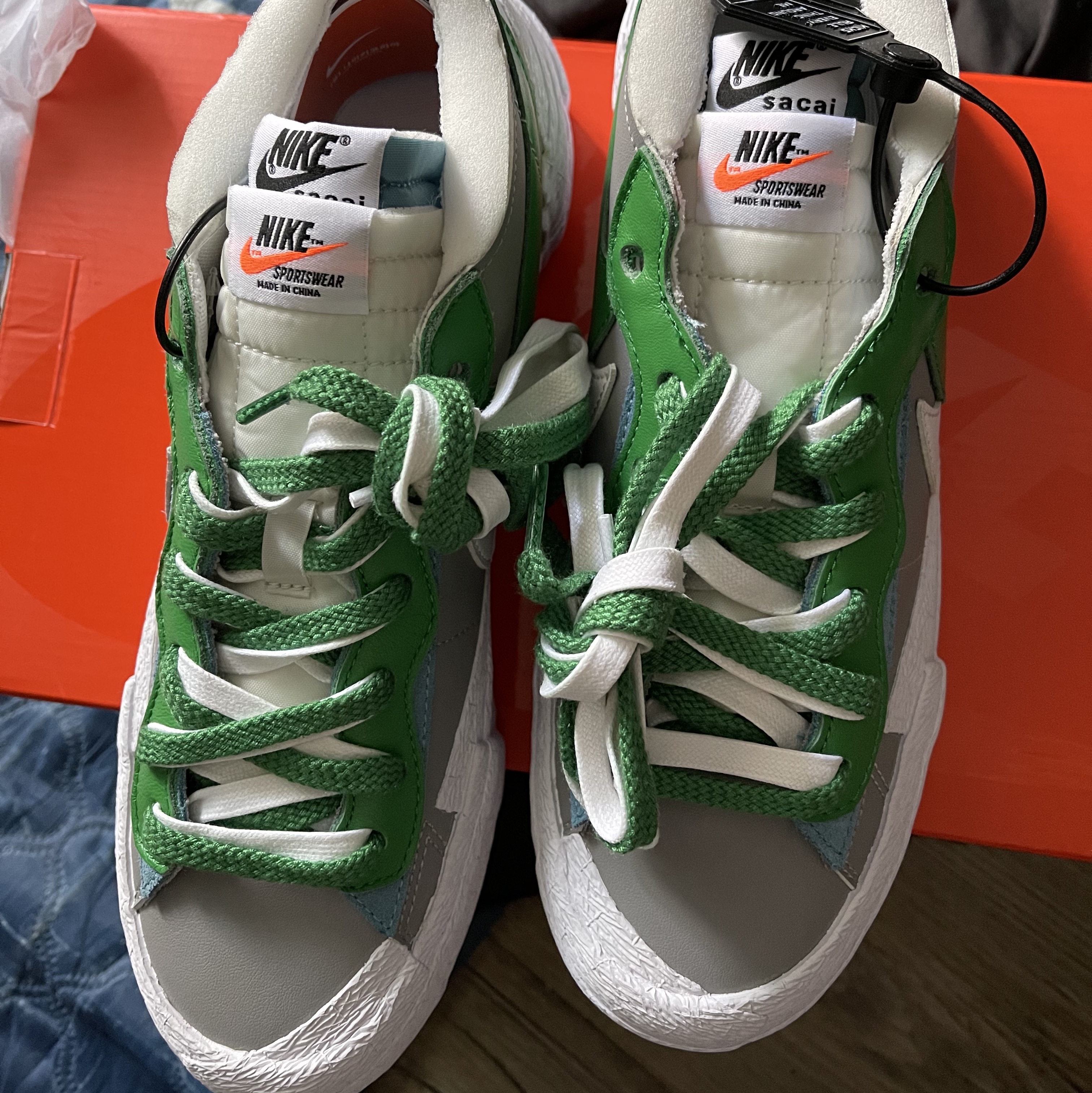 Nike x Sacai Blazer Low Classic Green 착용 스타일