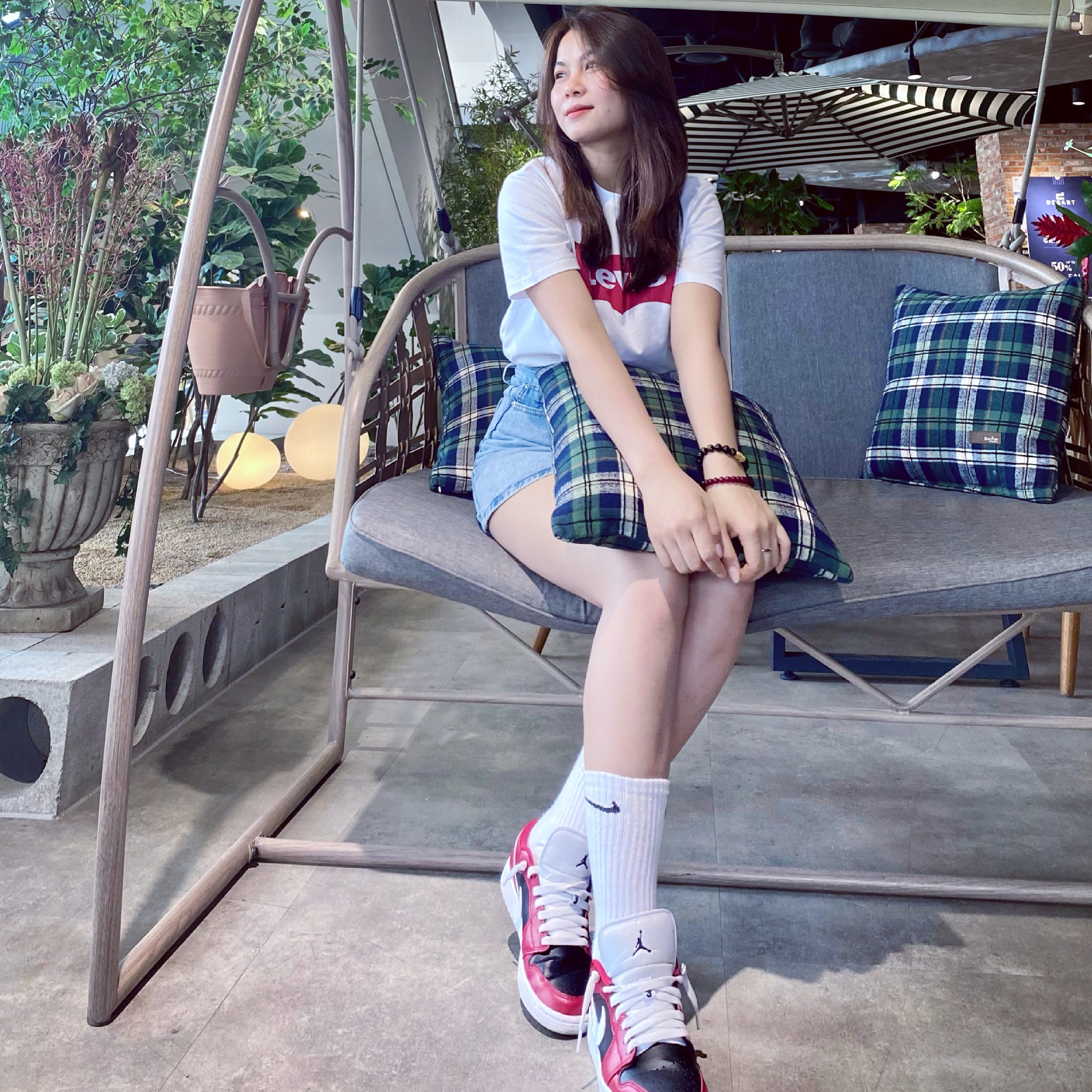 (W) Jordan 1 Low Chicago Flip 착용 스타일