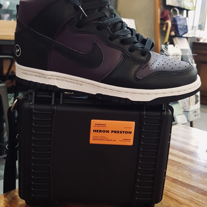 Nike x Fragment Dunk High Black 착용 스타일 - 2