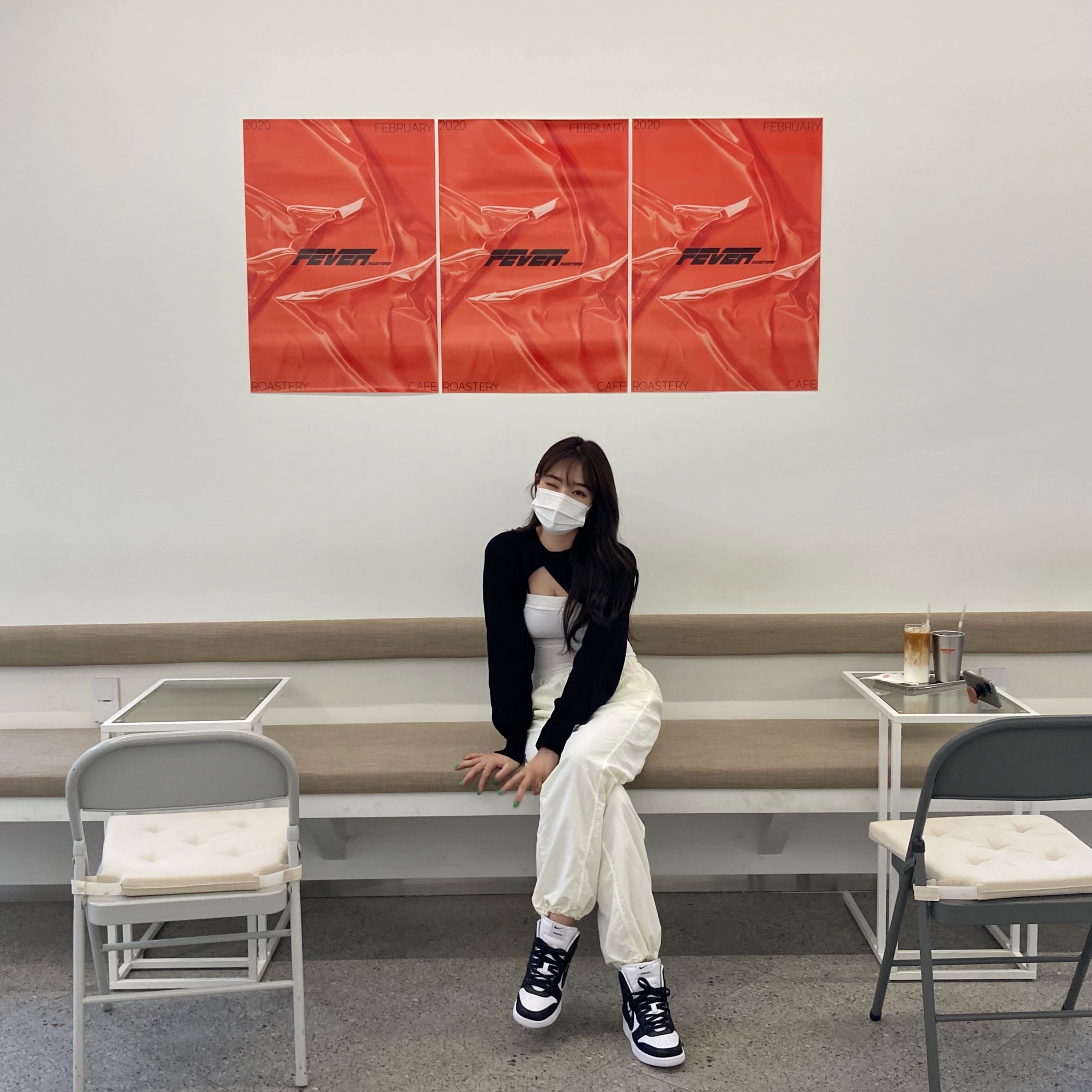 Nike x Ambush Dunk High Black 착용 스타일