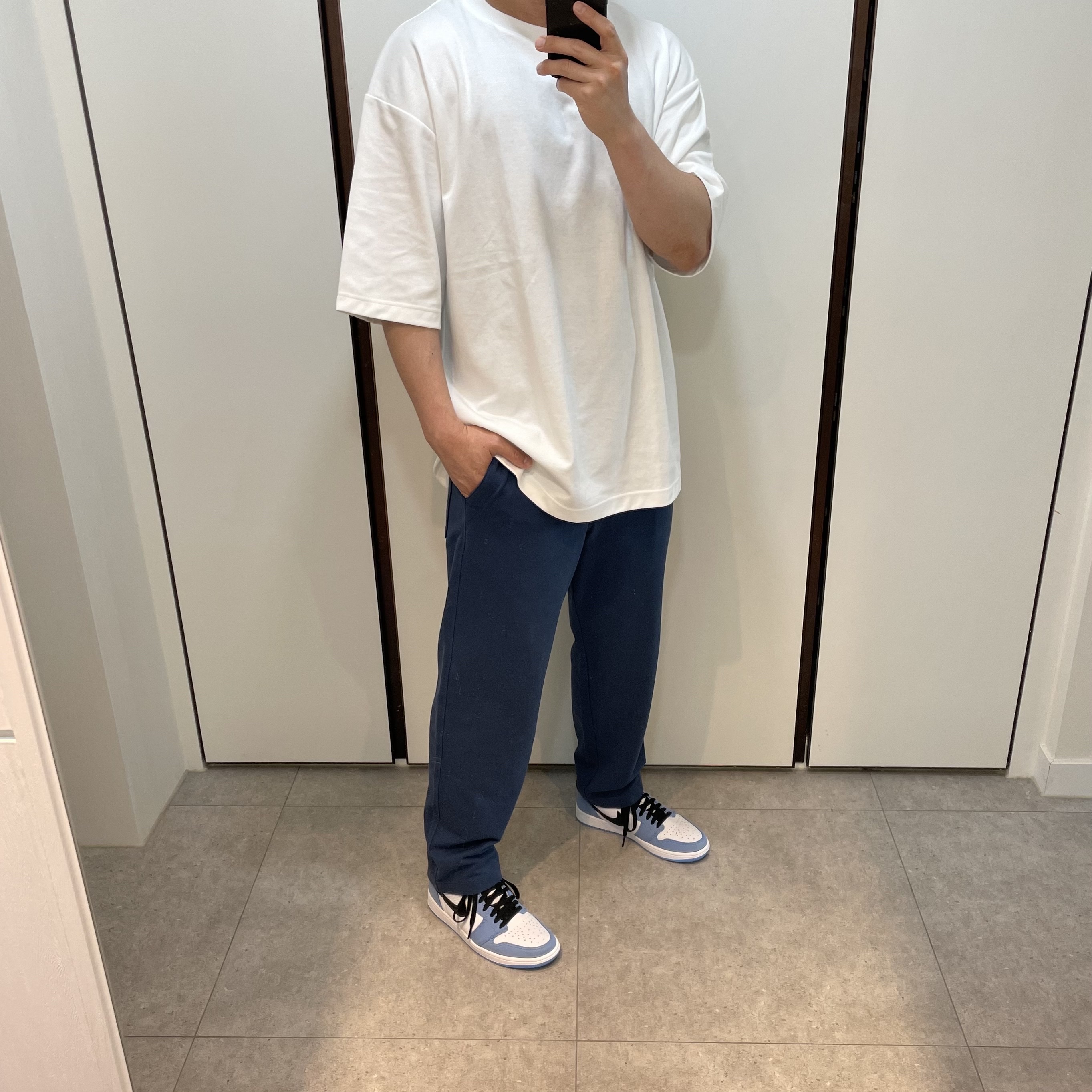 Jordan 1 Retro High OG University Blue 착용 스타일