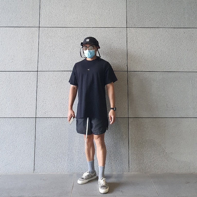 Nike x Matthew M Williams NRG SE S/S T-Shirt Black, Nike x Matthew M Williams NRG AW84 Cap Black 착용 스타일