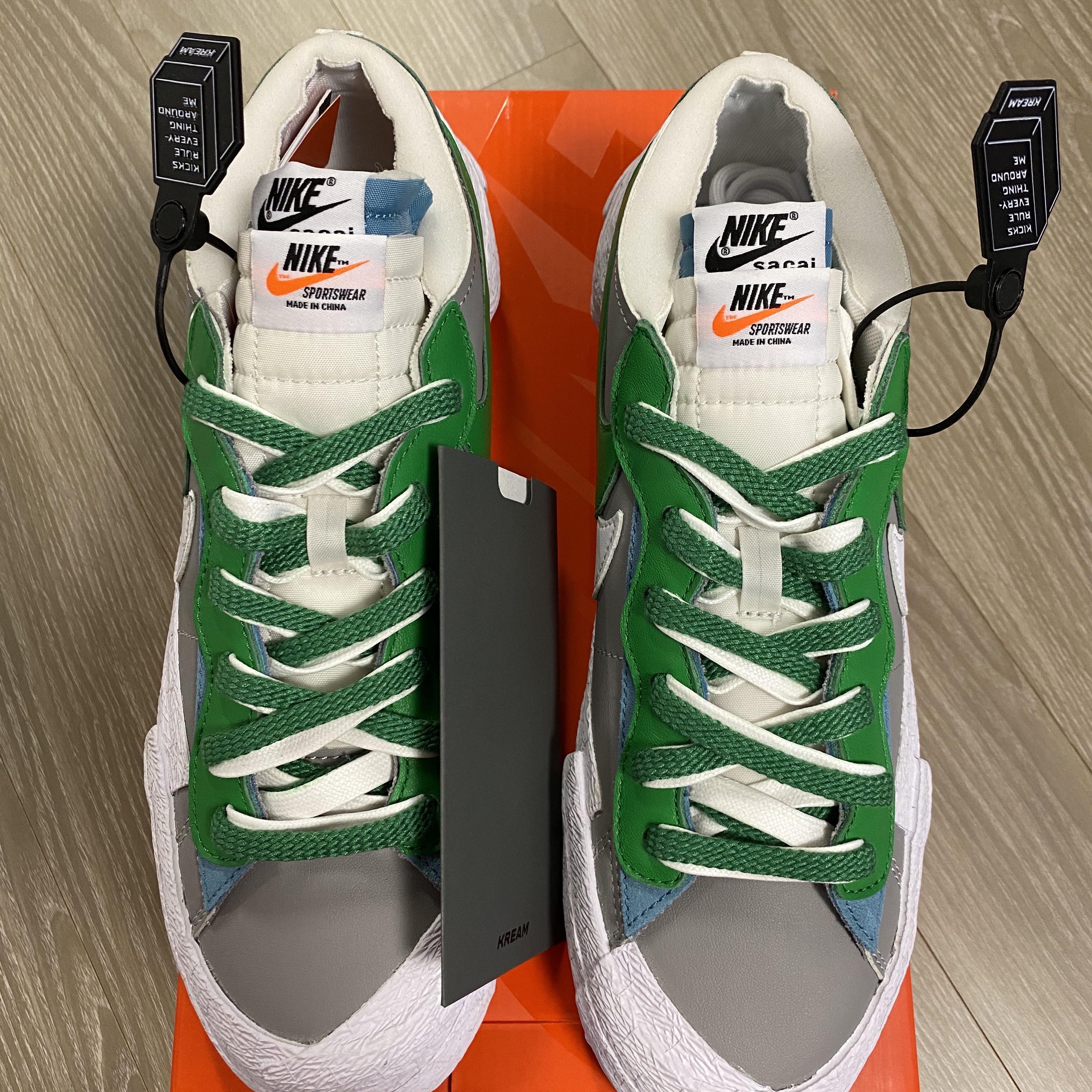 Nike x Sacai Blazer Low Classic Green 착용 스타일
