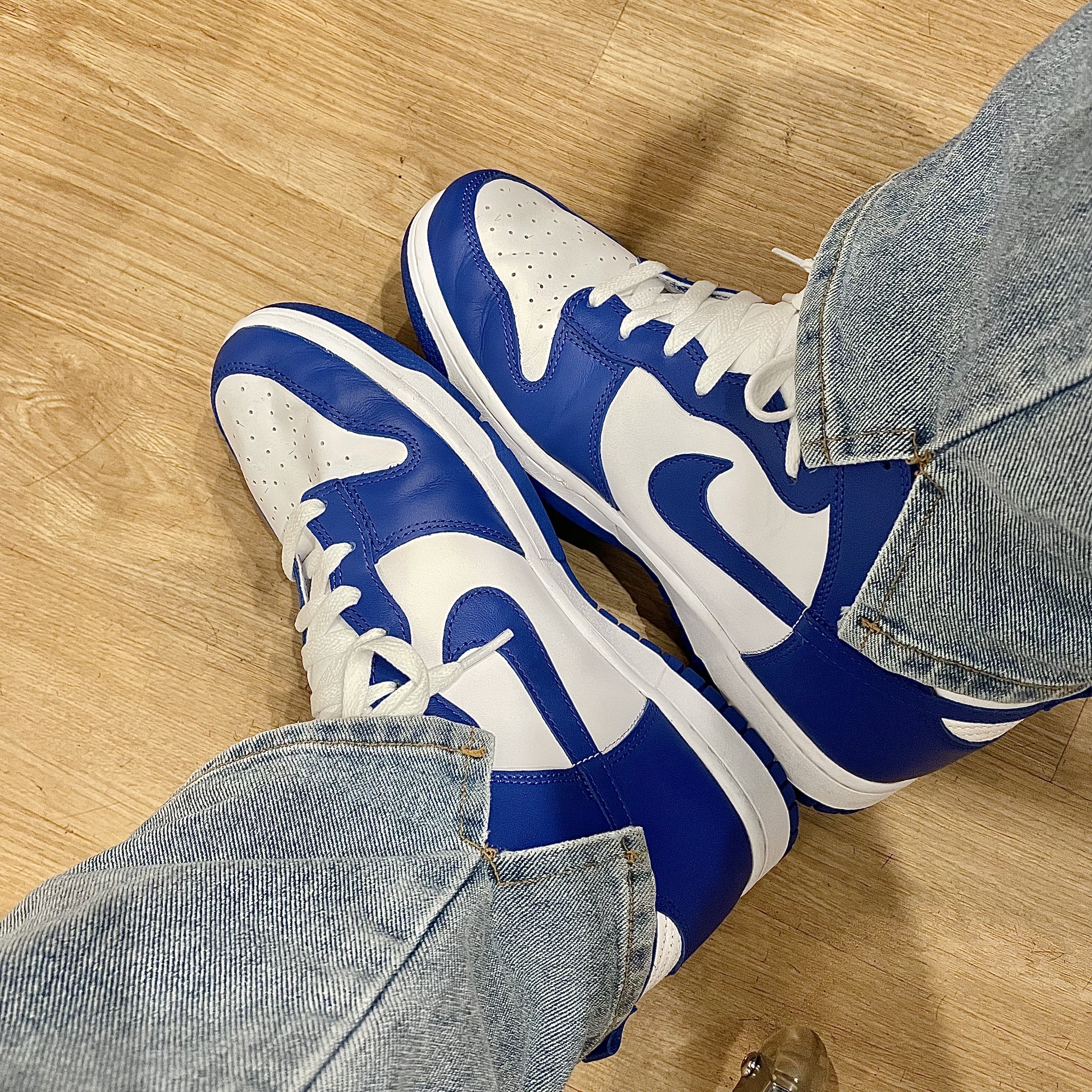 Nike Dunk High Retro Game Royal 착용 스타일