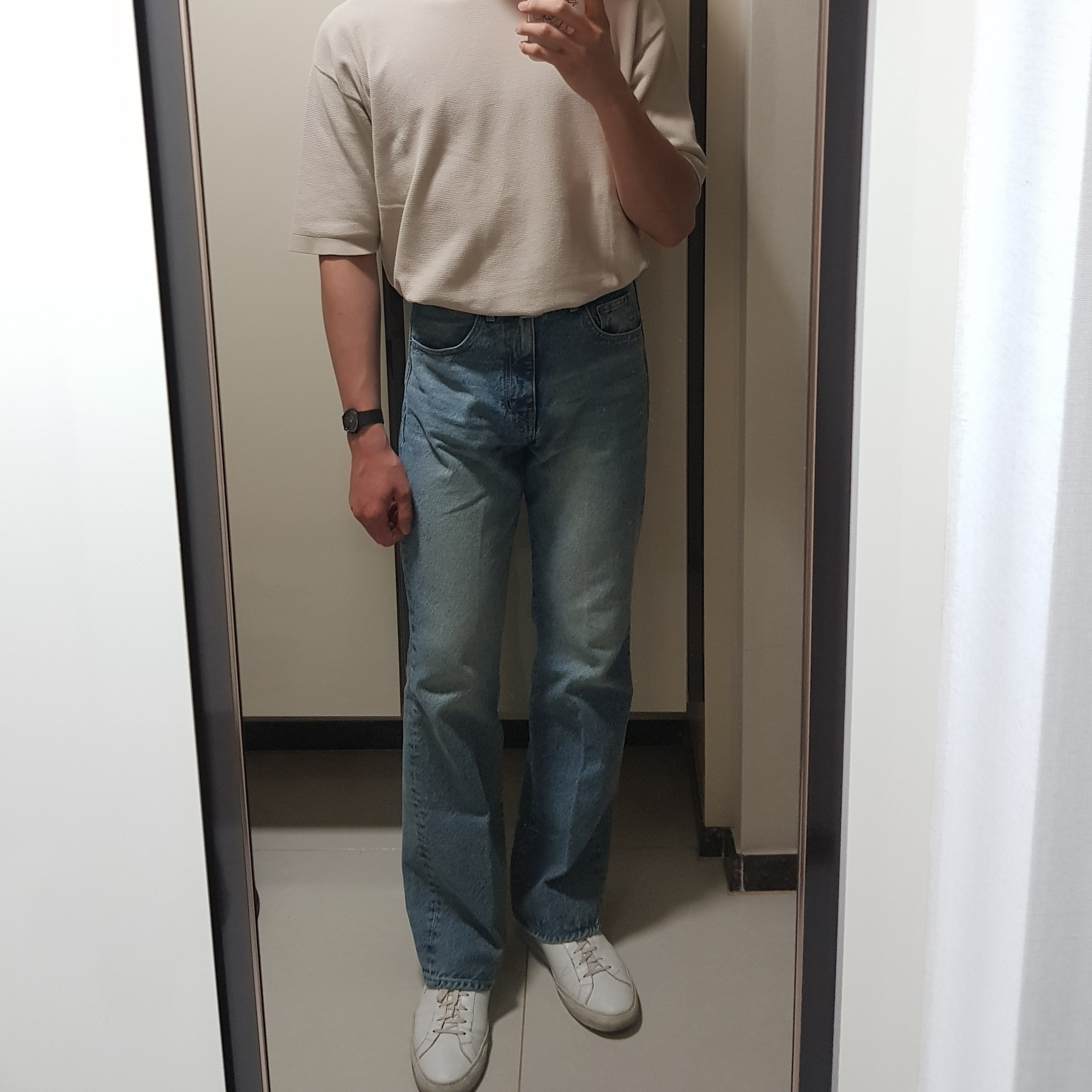 Common Projects Original Achilles Low White 착용 스타일